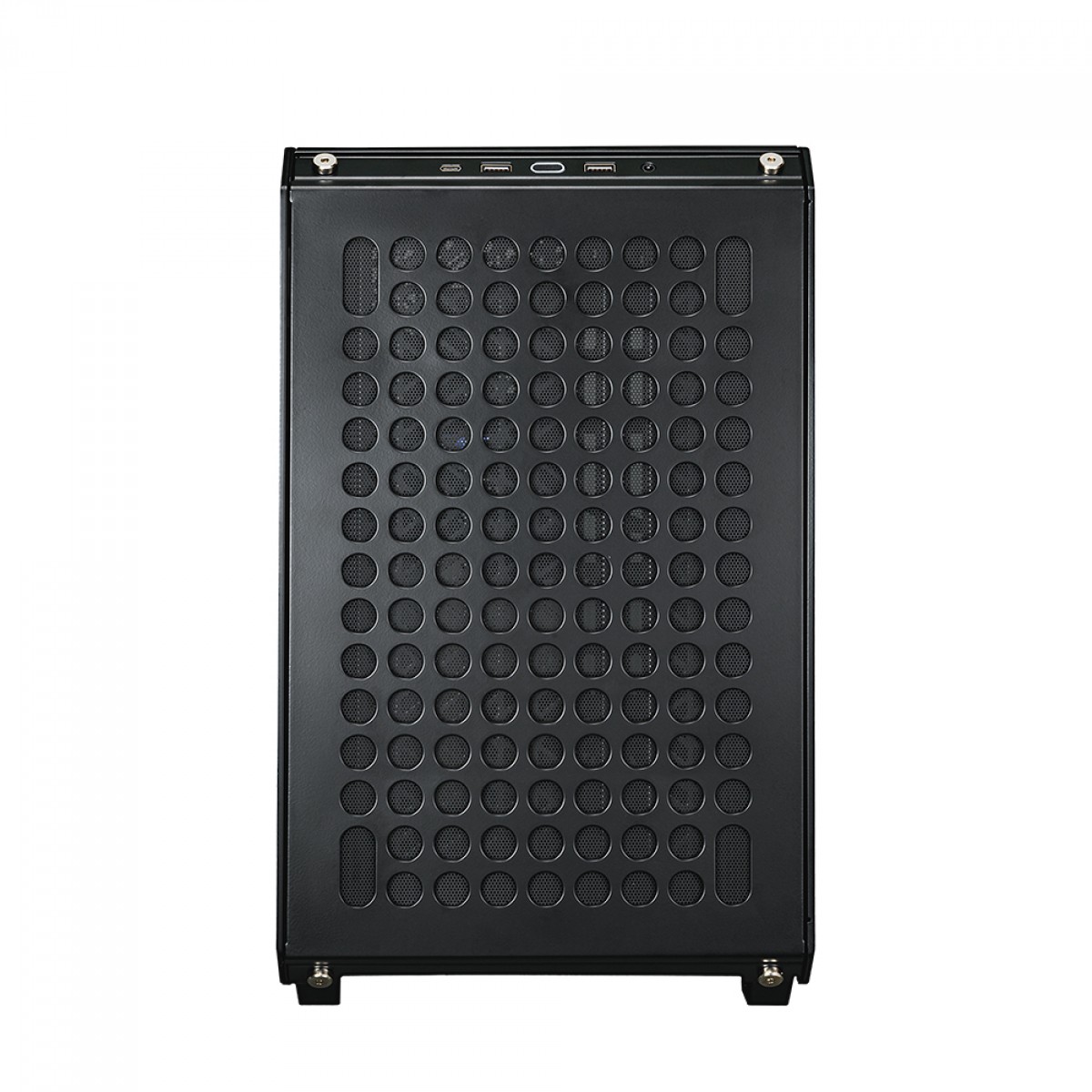 Gabinete Gamer Cooler Master Qube 500 Flatpack, Mid-Tower, Vidro Temperado, E-ATX, Preto, Sem Fonte, Com 1 Fan, Q500-KGNN-S00