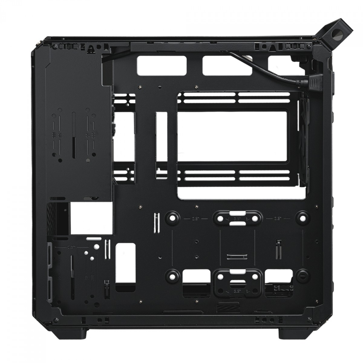 Gabinete Gamer Cooler Master Qube 500 Flatpack, Mid-Tower, Vidro Temperado, E-ATX, Preto, Sem Fonte, Com 1 Fan, Q500-KGNN-S00