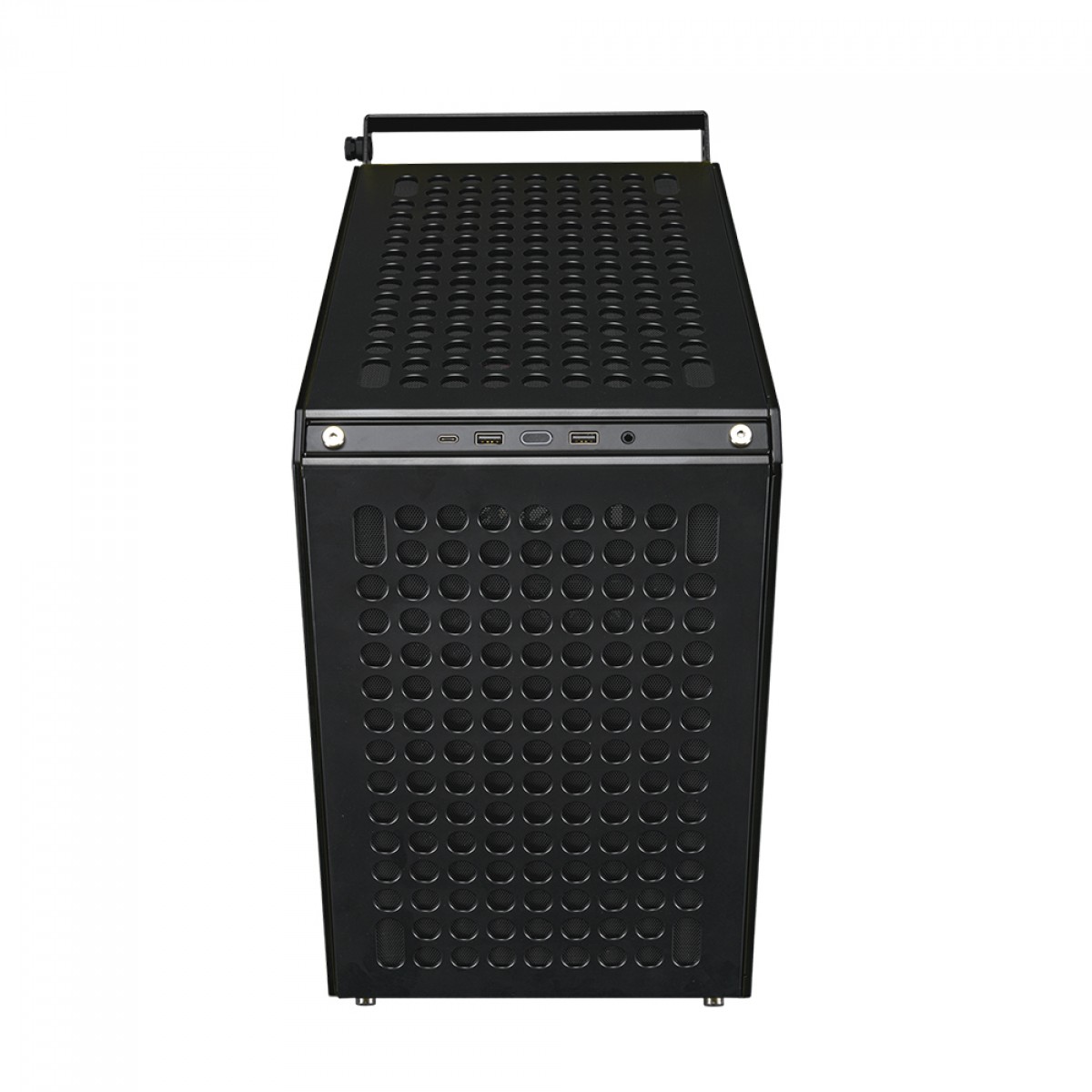 Gabinete Gamer Cooler Master Qube 500 Flatpack, Mid-Tower, Vidro Temperado, E-ATX, Preto, Sem Fonte, Com 1 Fan, Q500-KGNN-S00