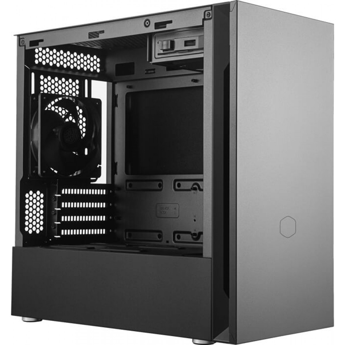 Gabinete Gamer Cooler Master Silencio S400, Mid Tower, Black, MCS-S400-KG5N-S00, Sem Fonte, Com 2 Fans