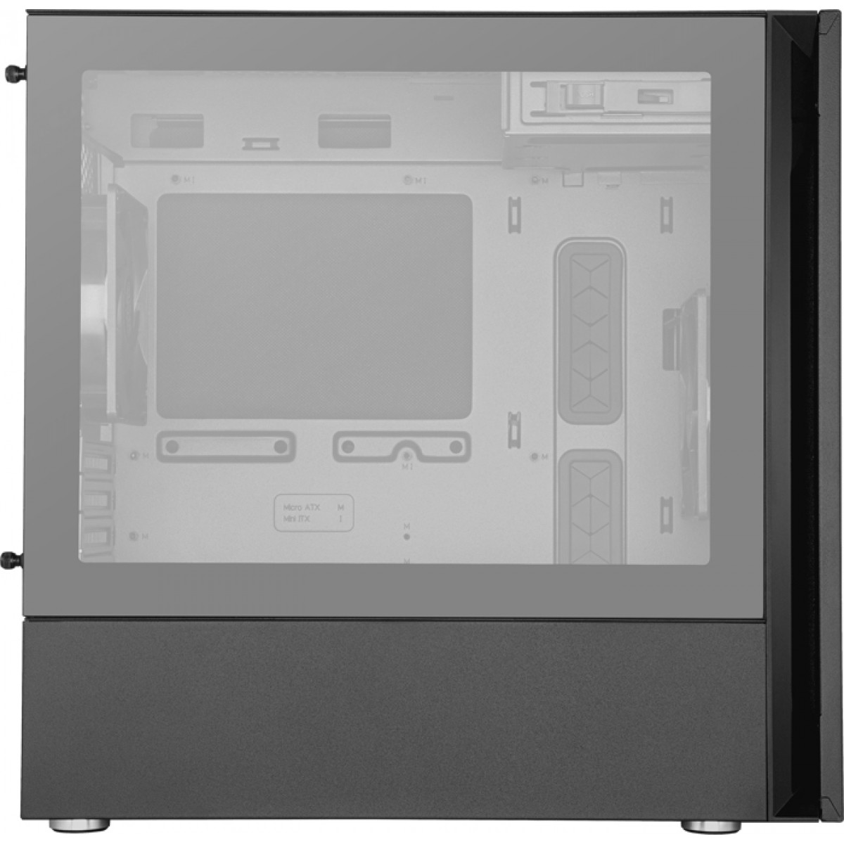 Gabinete Gamer Cooler Master Silencio S400, Mid Tower, Black, MCS-S400-KG5N-S00, Sem Fonte, Com 2 Fans