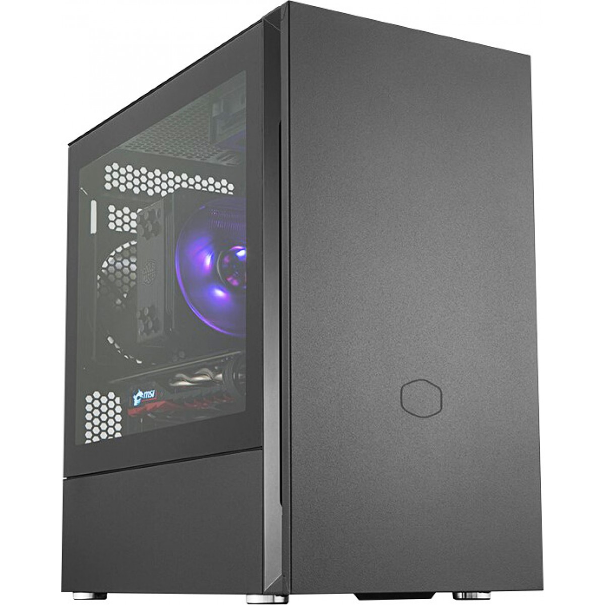 Gabinete Gamer Cooler Master Silencio S400, Mid Tower, Black, MCS-S400-KG5N-S00, Sem Fonte, Com 2 Fans