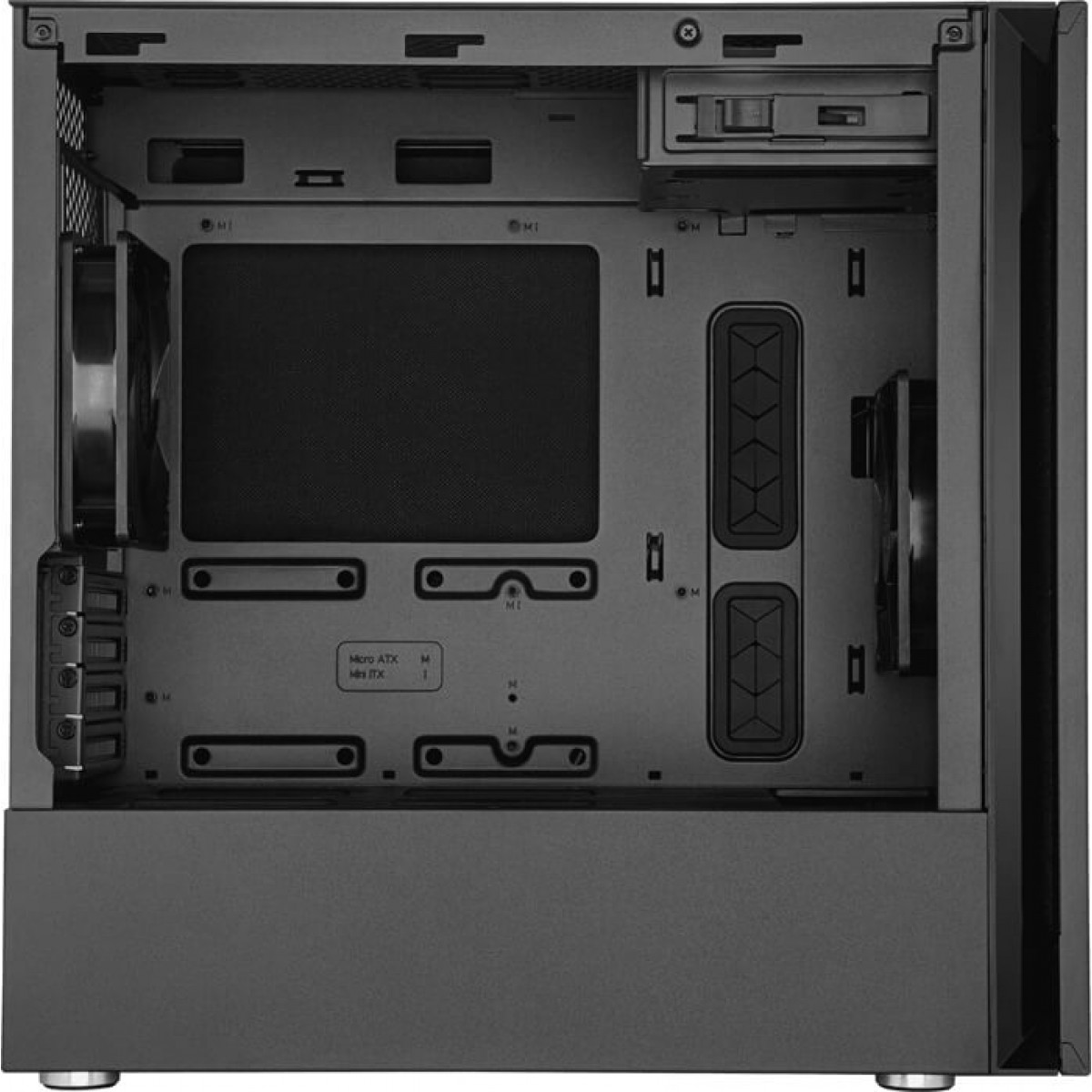 Gabinete Gamer Cooler Master Silencio S400, Mid Tower, Black, MCS-S400-KG5N-S00, Sem Fonte, Com 2 Fans