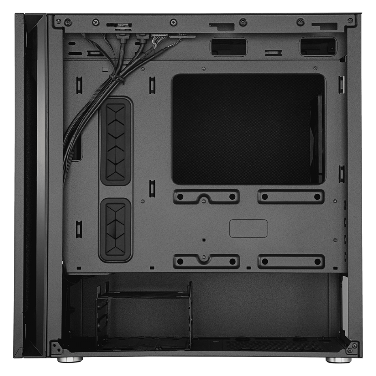 Gabinete Gamer Cooler Master Silencio S400 Steel, Mid Tower, Black, Sem Fonte, Com 2 Fans, MCS-S400-KN5N-S00