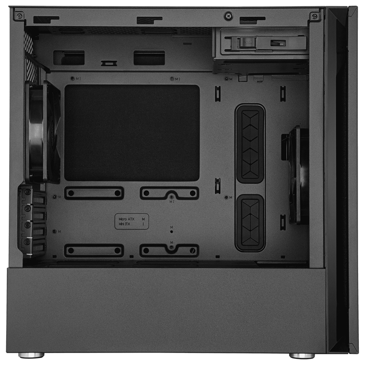 Gabinete Gamer Cooler Master Silencio S400 Steel, Mid Tower, Black, Sem Fonte, Com 2 Fans, MCS-S400-KN5N-S00
