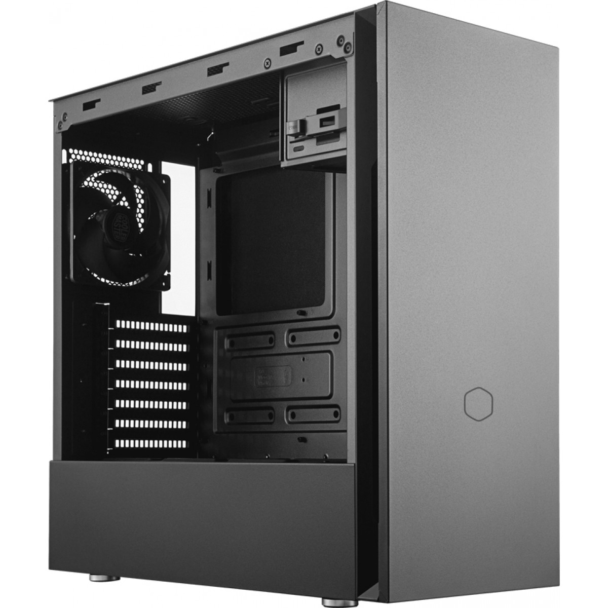 Gabinete Gamer Cooler Master Silencio S600, Mid Tower, Black, Sem Fonte, Com 2 Fans, MCS-S600-KG5N-S00