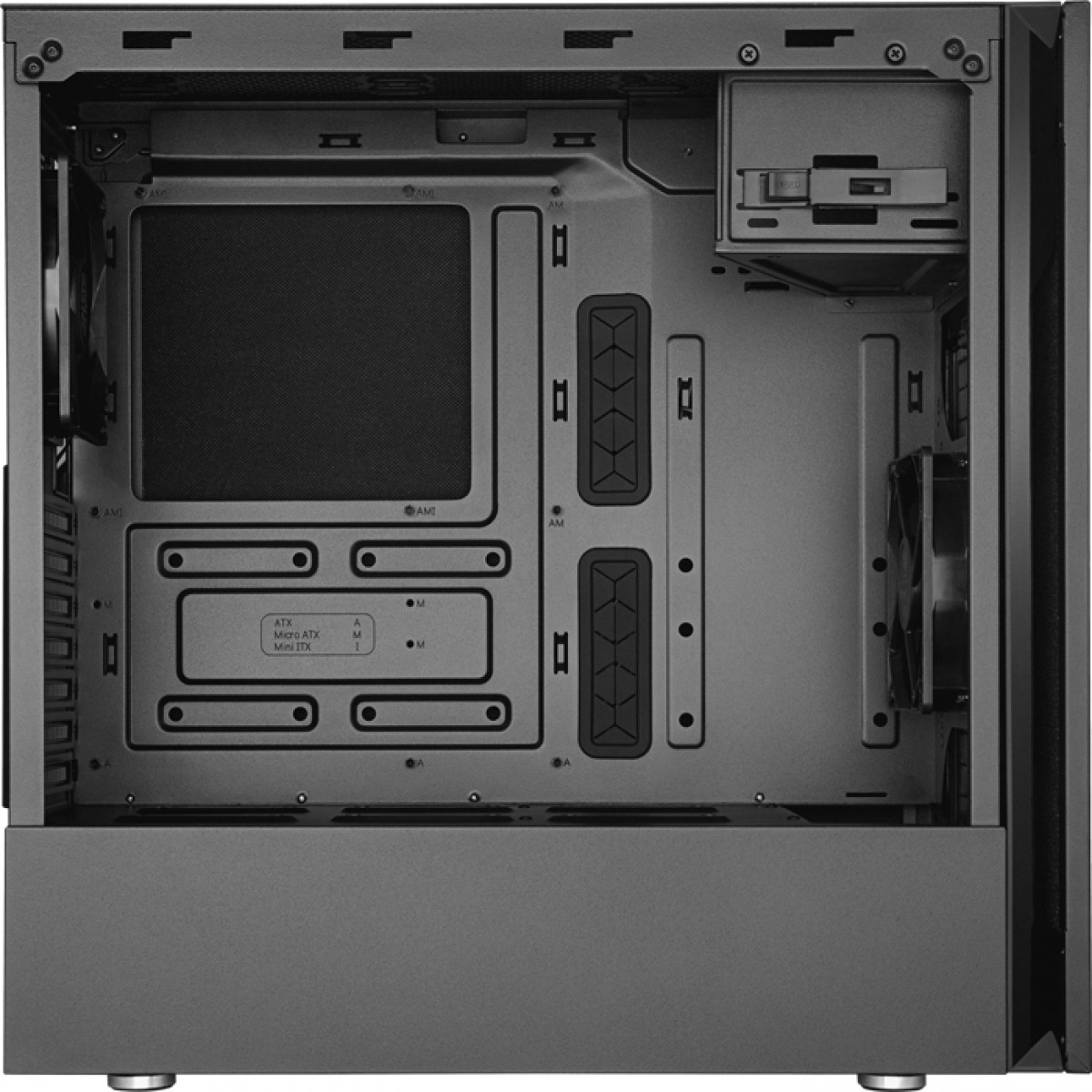 Gabinete Gamer Cooler Master Silencio S600, Mid Tower, Black, Sem Fonte, Com 2 Fans, MCS-S600-KG5N-S00