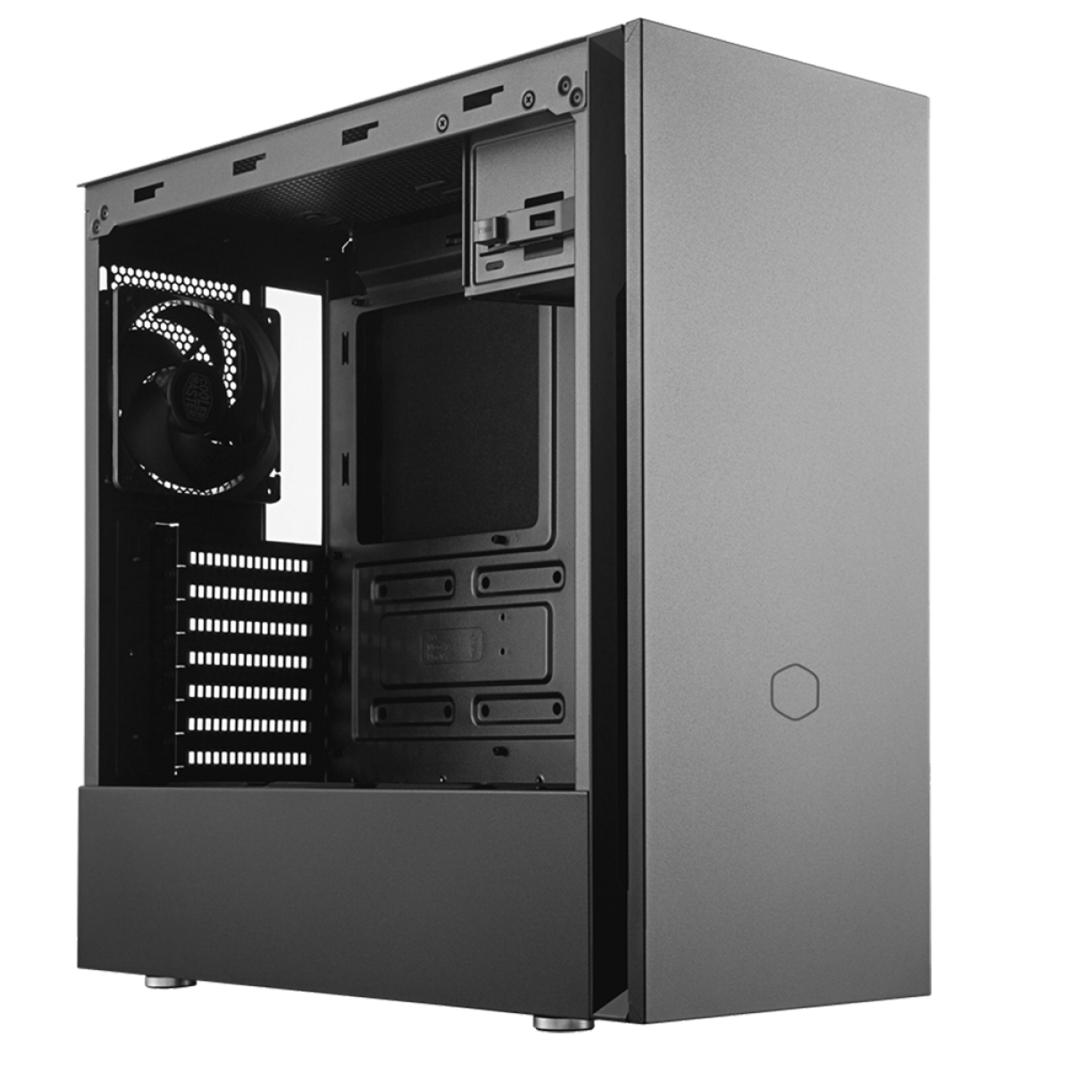 Gabinete Gamer Cooler Master Silencio S600 Steel, Mid Tower, Black, Sem Fonte, Com 2 Fans, MCS-S600-KN5N-S00