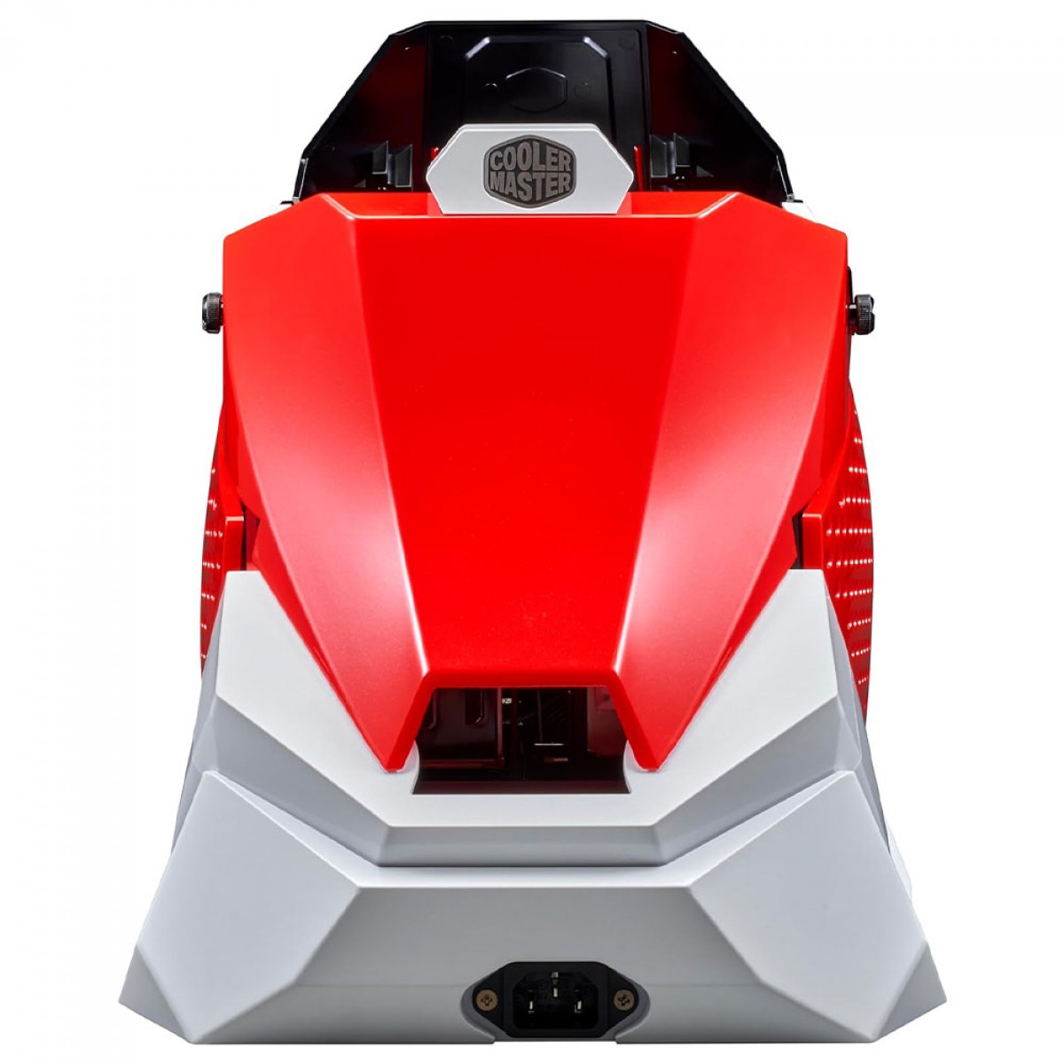 Gabinete Gamer Cooler Master Sneaker X Red, Mini Tower, Mini ITX, Fonte SFX850W, Water Cooler Flux 360mm, Cabo Riser PCI-E, 1 Fan MF120 Halo, ABK-SXNN-S38L3-R1