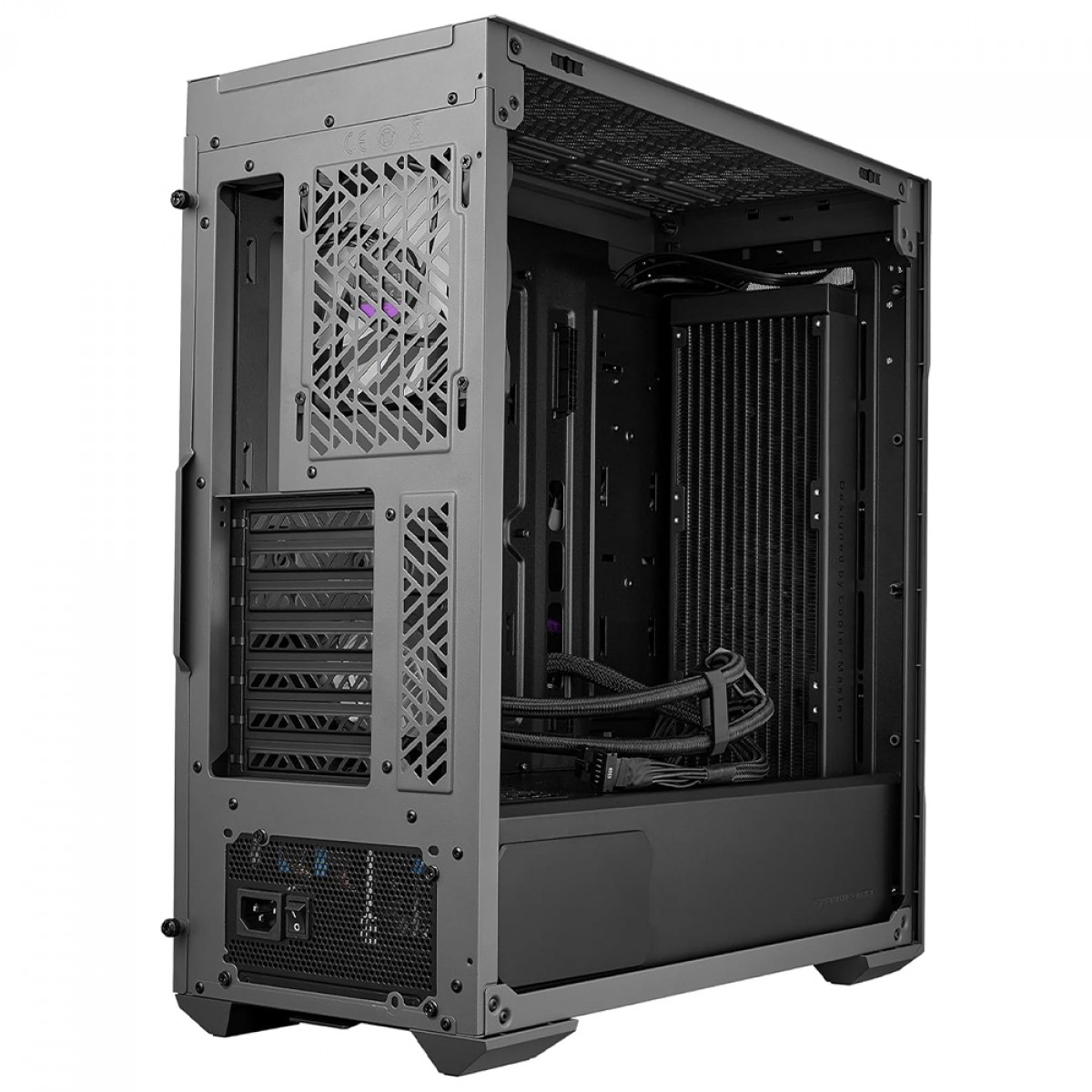 Gabinete Gamer Cooler Master TD500 Max, Mid Tower, ATX, Vidro Temperado, Com Fonte GX II 850W GOLD, Water Cooler 360 Atmos, 3 Fan, ARGB, Preto, TD500V2-MGNN85-SL0