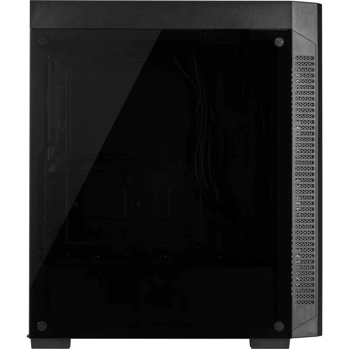 Gabinete Gamer Corsair, 110R, Mid Tower, Vidro Temperado, ATX, Black, CC-9011183-WW, Sem Fonte, Sem Fan