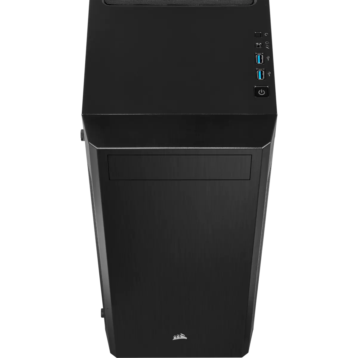 Gabinete Gamer Corsair, 110R, Mid Tower, Vidro Temperado, ATX, Black, CC-9011183-WW, Sem Fonte, Sem Fan