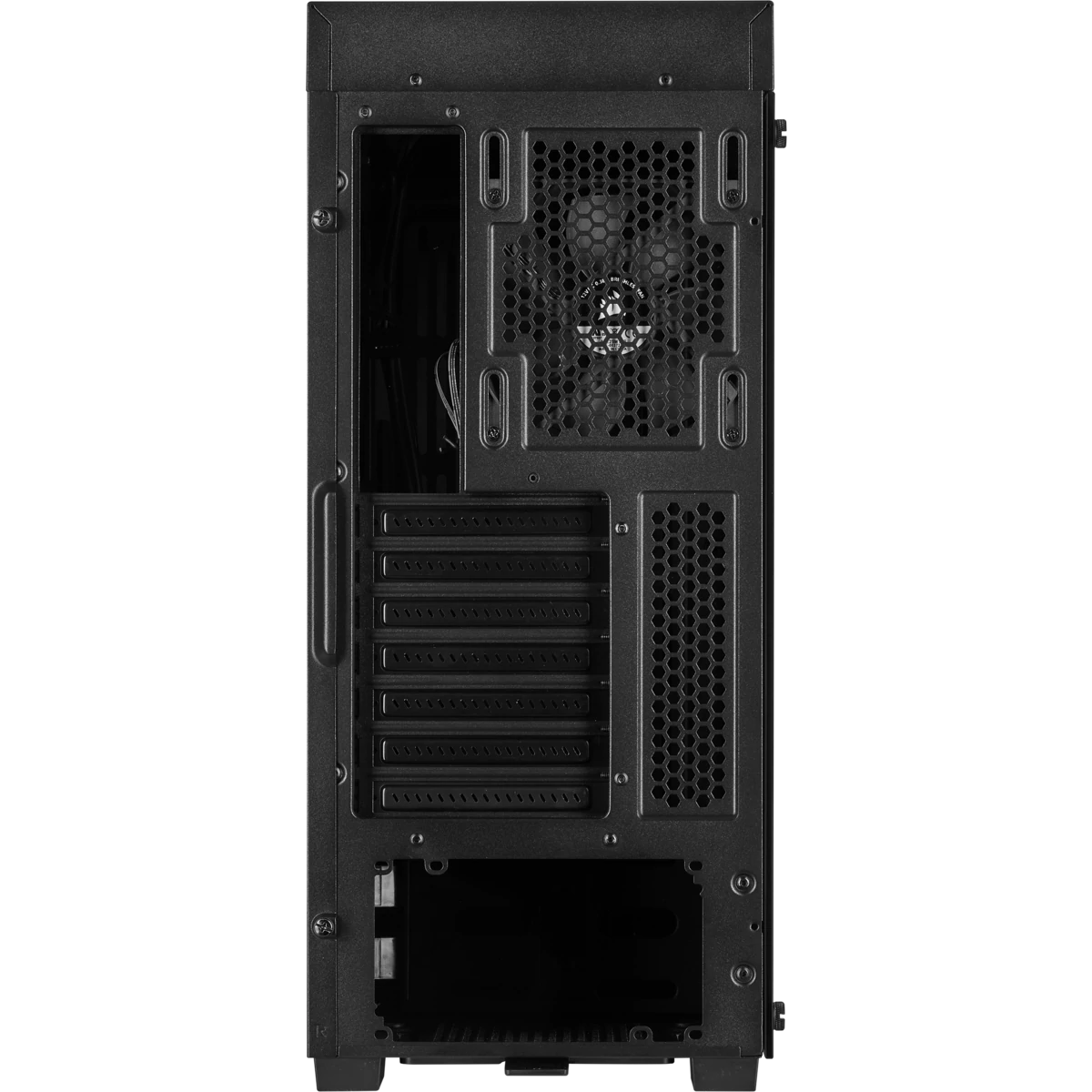 Gabinete Gamer Corsair, 110R, Mid Tower, Vidro Temperado, ATX, Black, CC-9011183-WW, Sem Fonte, Sem Fan