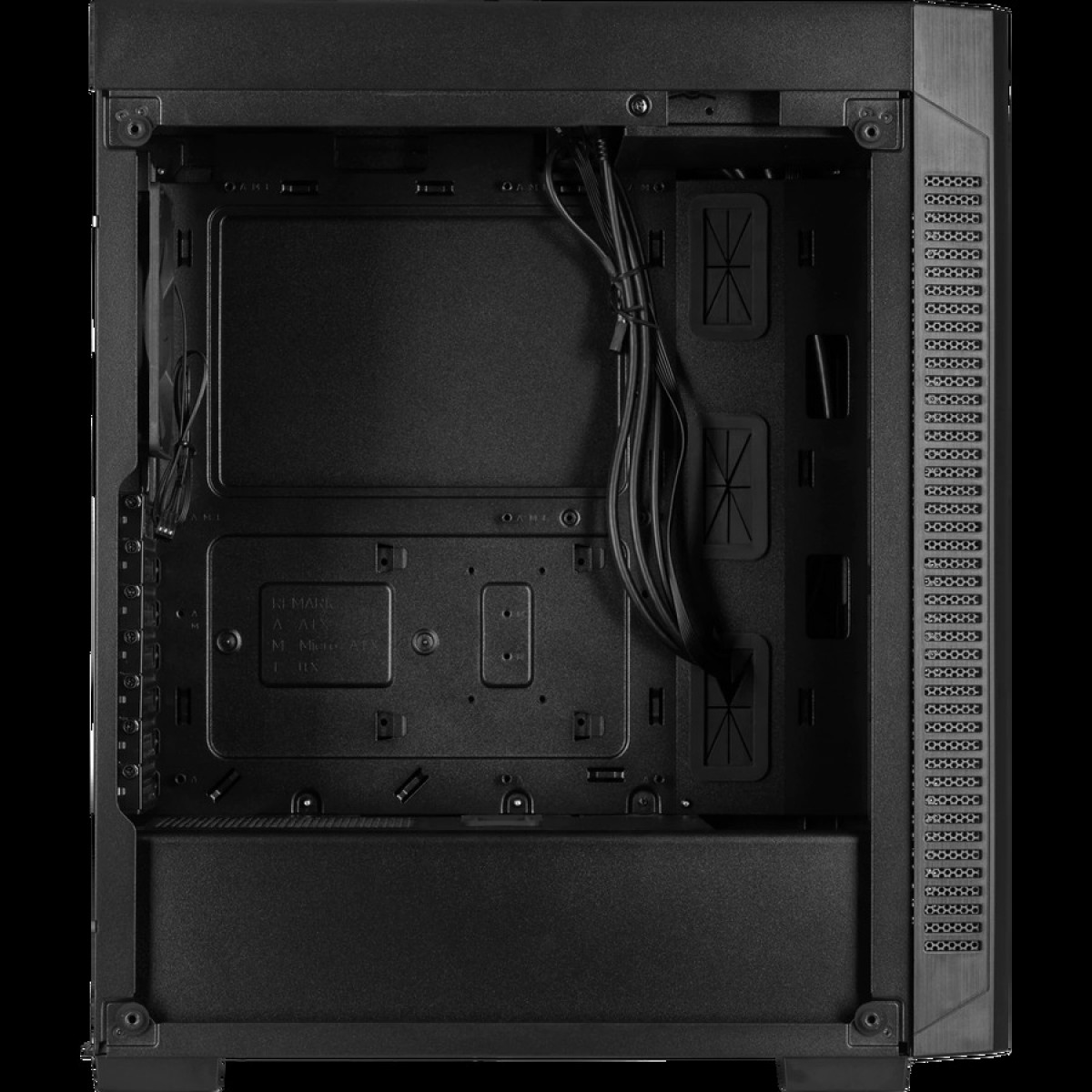 Gabinete Gamer Corsair, 110R, Mid Tower, Vidro Temperado, ATX, Black, CC-9011183-WW, Sem Fonte, Sem Fan