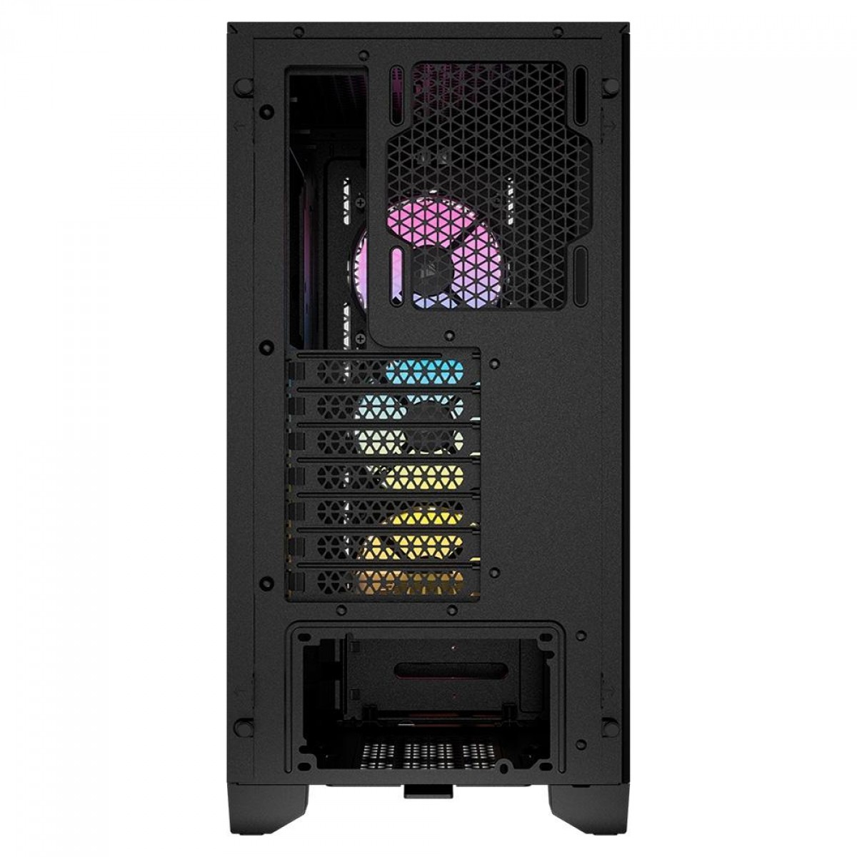 Gabinete Gamer Corsair 3000D Airflow, RGB, Mid Tower, Vidro Temperado, ATX, Black, Sem Fonte, Com 3 Fans, CC-9011255-WW