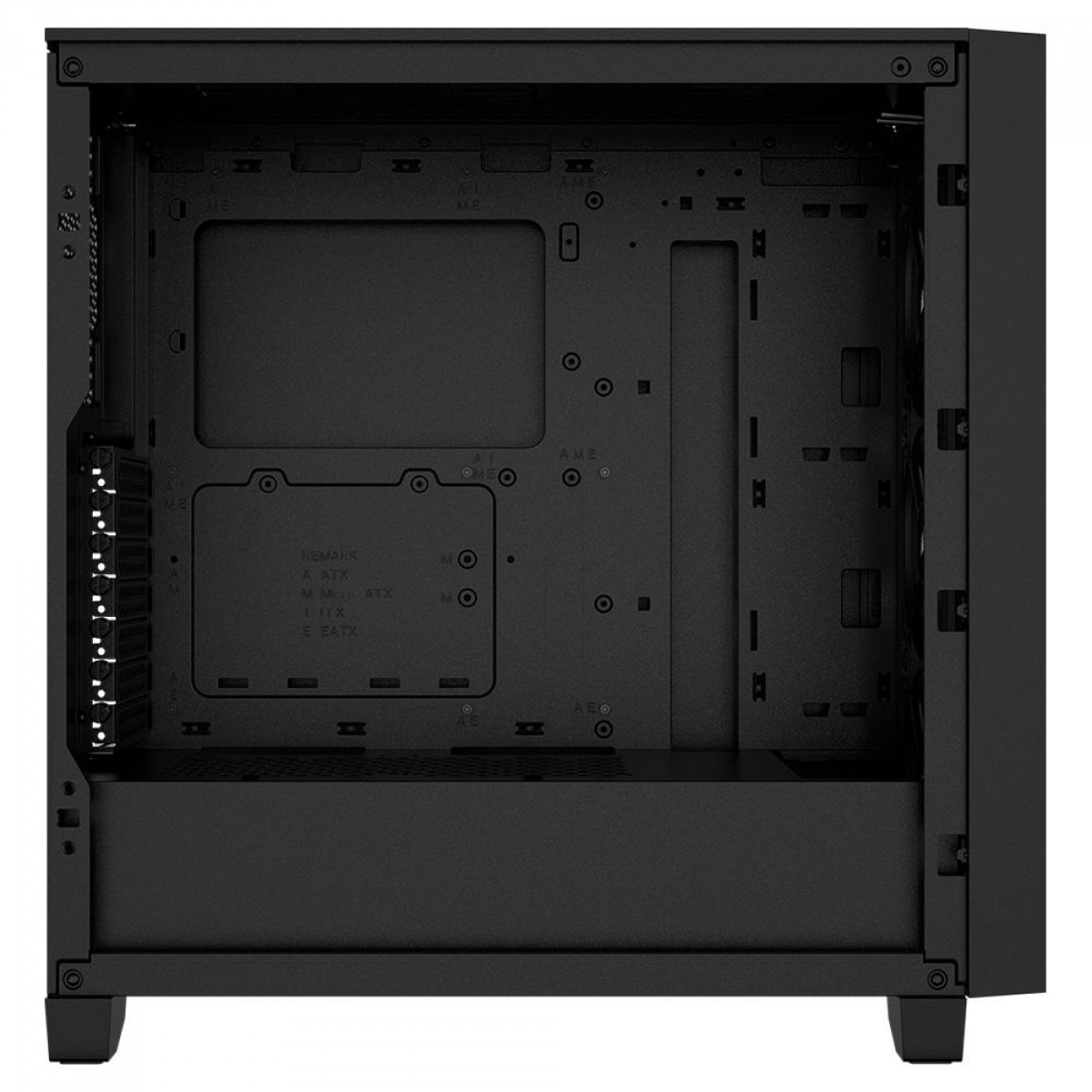 Gabinete Gamer Corsair 3000D Airflow, RGB, Mid Tower, Vidro Temperado, ATX, Black, Sem Fonte, Com 3 Fans, CC-9011255-WW