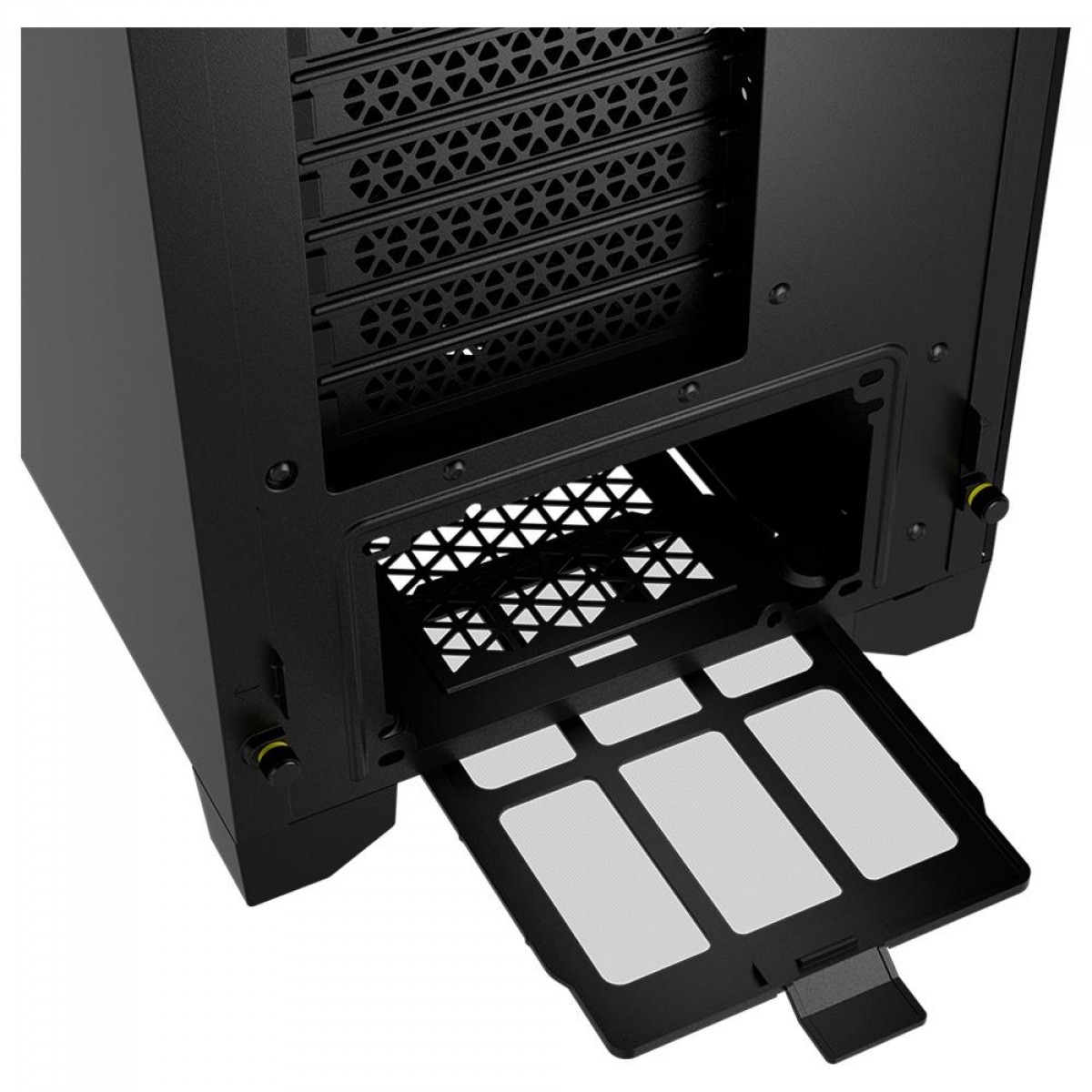 Gabinete Gamer Corsair 3000D Airflow, RGB, Mid Tower, Vidro Temperado, ATX, Black, Sem Fonte, Com 3 Fans, CC-9011255-WW