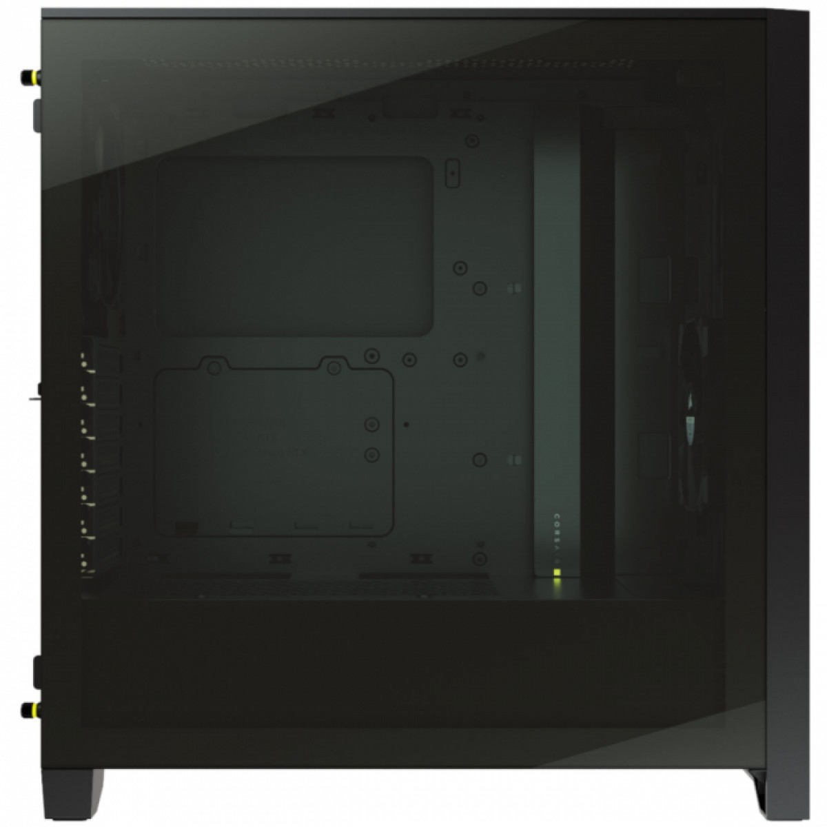 Gabinete Gamer Corsair 4000D Airflow, Mid Tower, Vidro Temperado, ATX, Black, Sem Fonte, Com 2 fans, CC-9011200-WW
