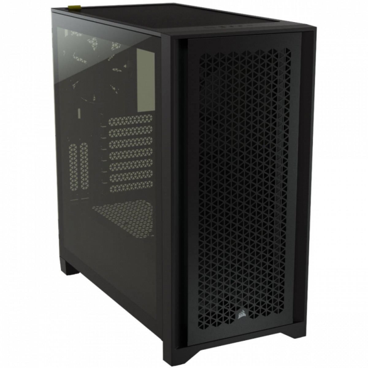Gabinete Gamer Corsair 4000D Airflow, Mid Tower, Vidro Temperado, ATX, Black, Sem Fonte, Com 2 fans, CC-9011200-WW