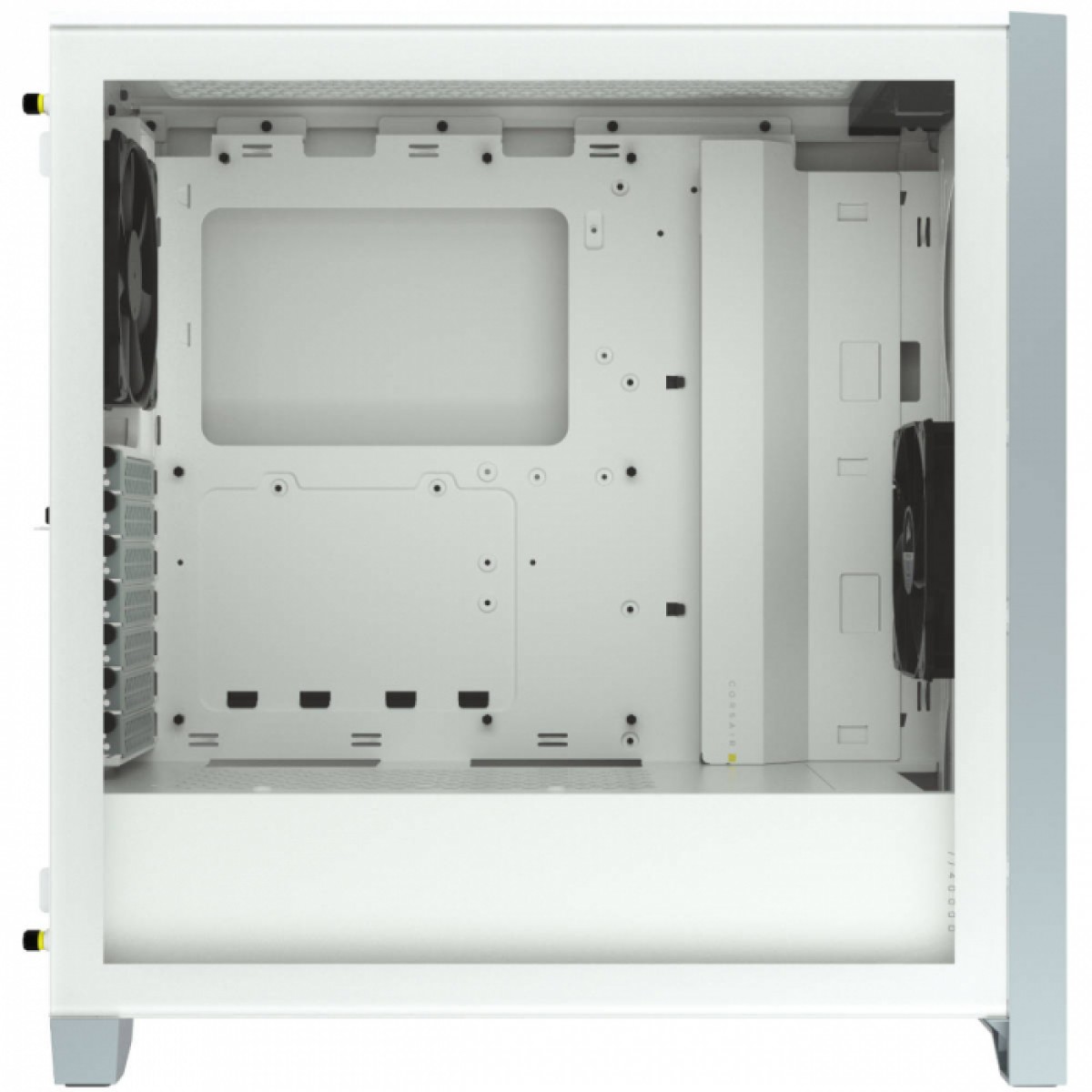Gabinete Gamer Corsair 4000D Airflow, Mid Tower, Vidro Temperado, ATX, White, Sem Fonte, Com 2 fans, CC-9011201-WW