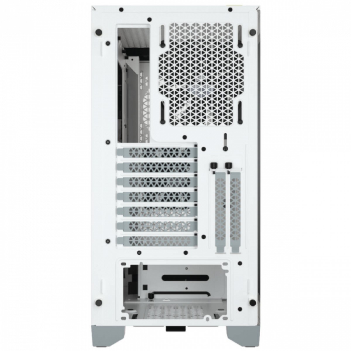 Gabinete Gamer Corsair 4000D Airflow, Mid Tower, Vidro Temperado, ATX, White, Sem Fonte, Com 2 fans, CC-9011201-WW