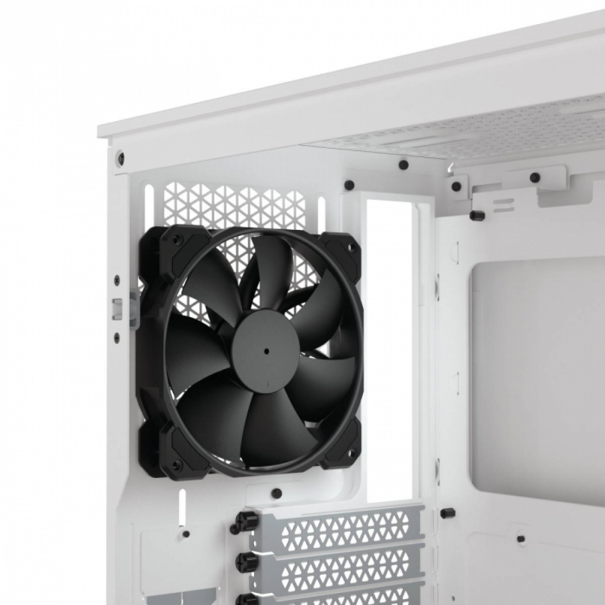 Gabinete Gamer Corsair 4000D Airflow, Mid Tower, Vidro Temperado, ATX, White, Sem Fonte, Com 2 fans, CC-9011201-WW