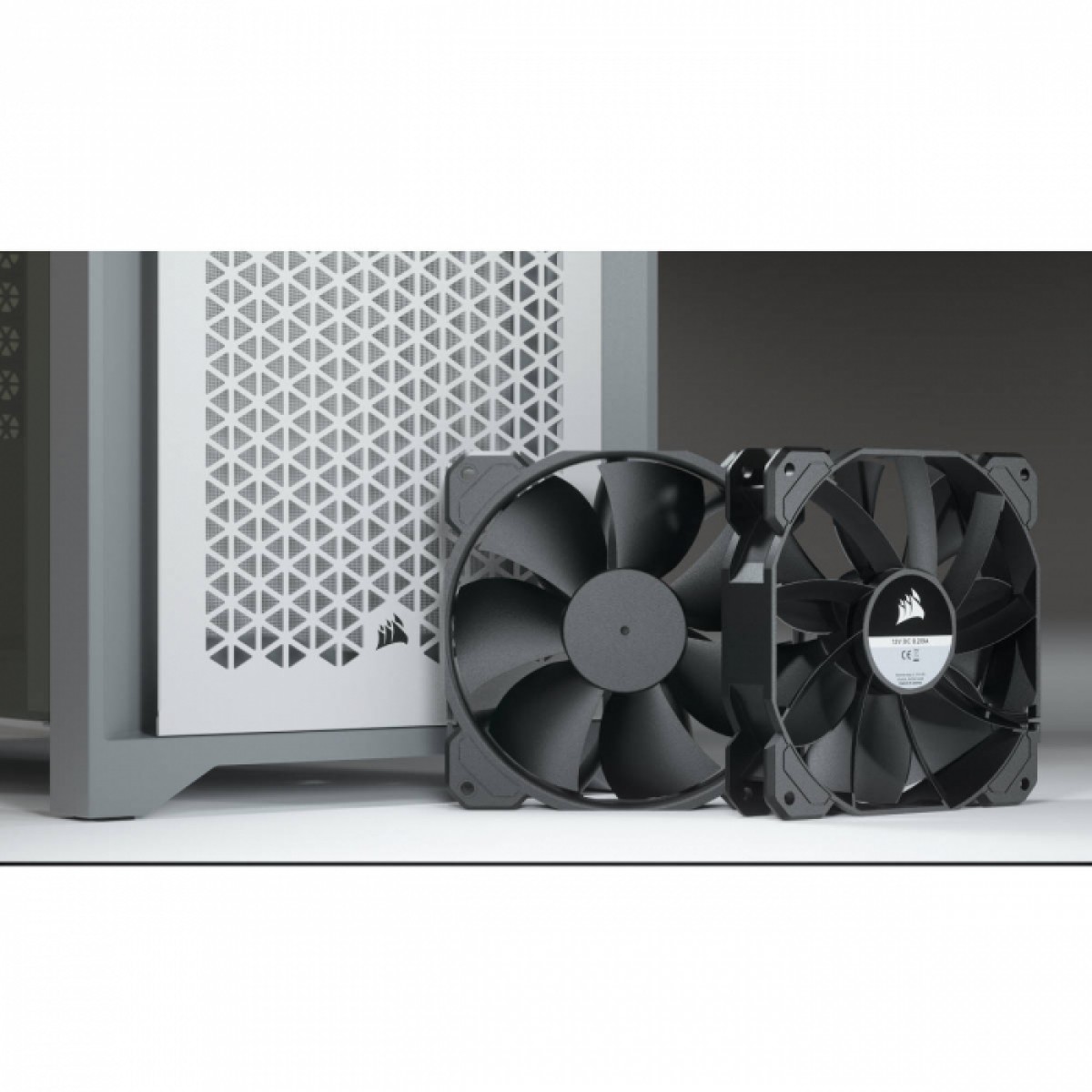 Gabinete Gamer Corsair 4000D Airflow, Mid Tower, Vidro Temperado, ATX, White, Sem Fonte, Com 2 fans, CC-9011201-WW