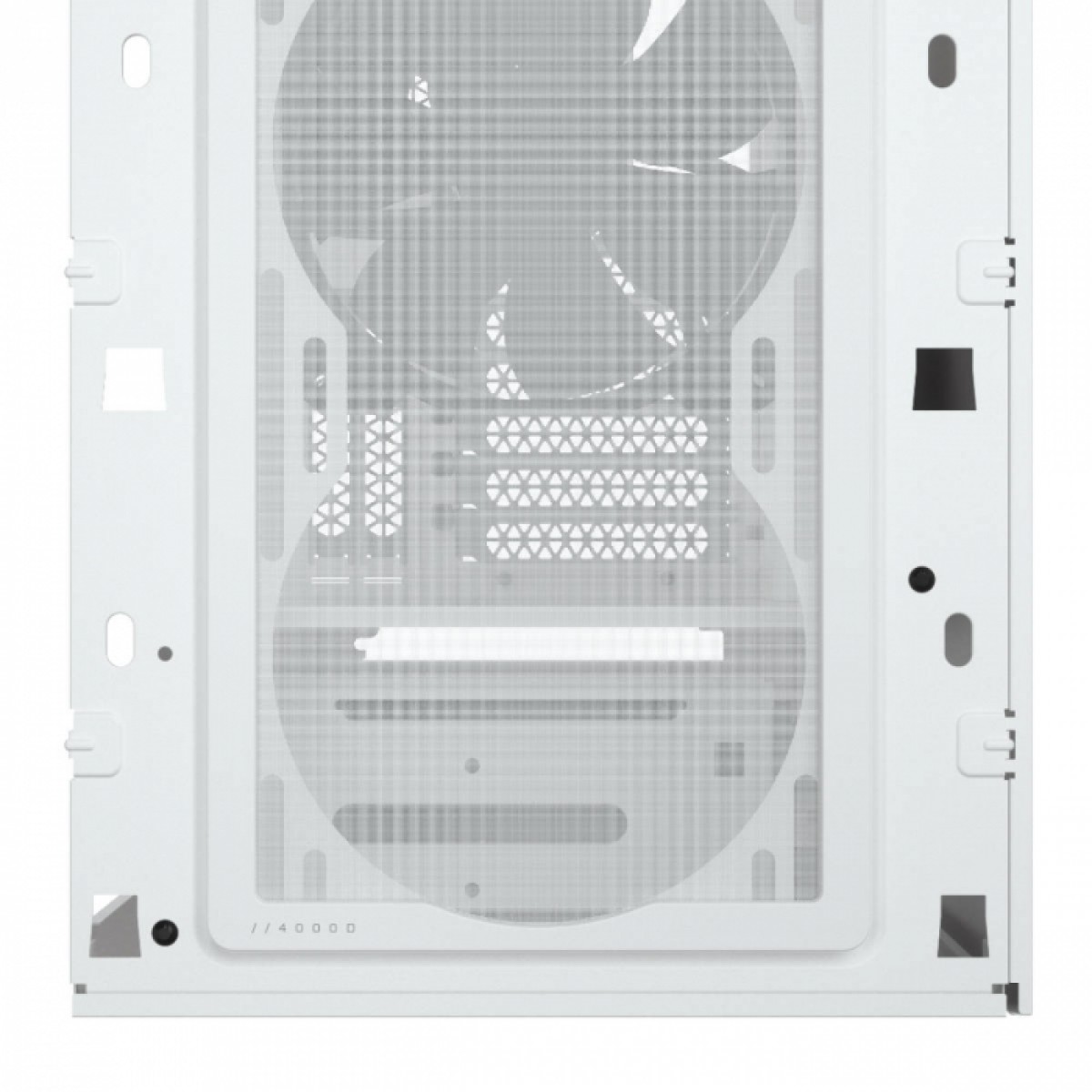 Gabinete Gamer Corsair 4000D Airflow, Mid Tower, Vidro Temperado, ATX, White, Sem Fonte, Com 2 fans, CC-9011201-WW