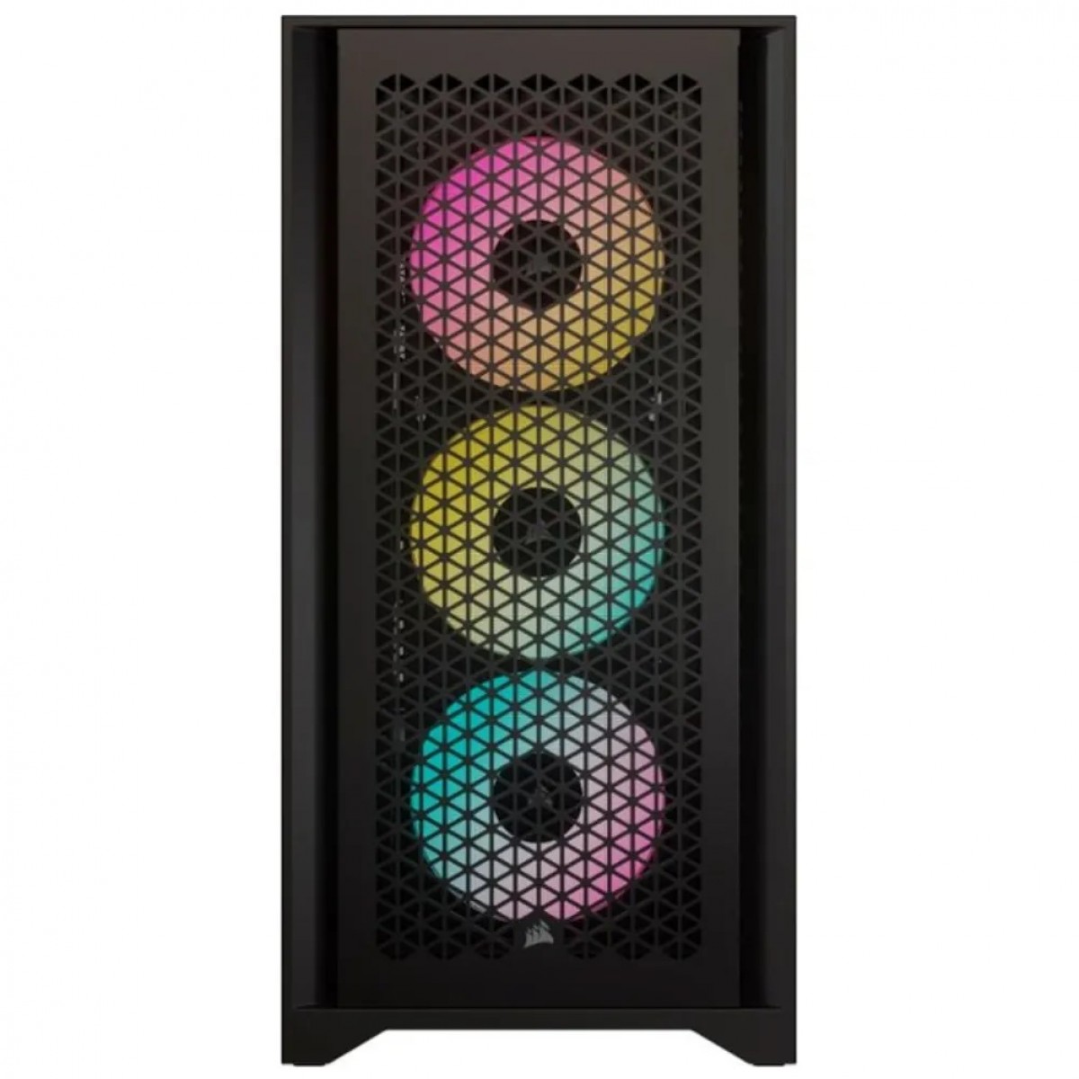 Gabinete Gamer Corsair 4000D Airflow, RGB, Mid Tower, Vidro Temperado, ATX, Black, Sem Fonte, Com 3 Fans, CC-9011240-WW