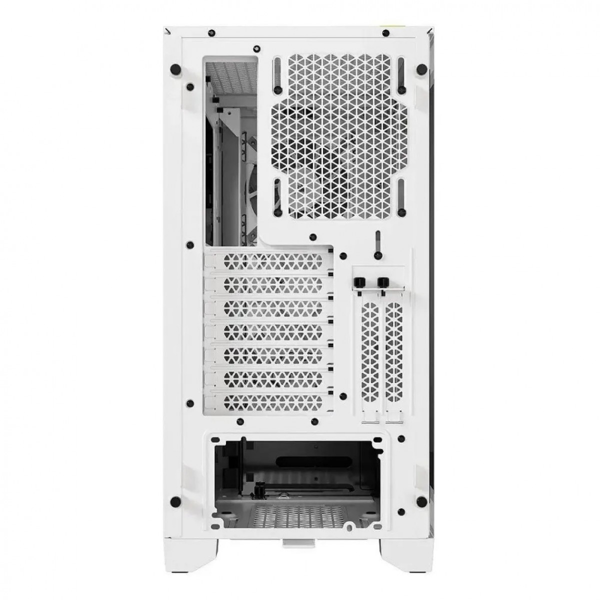 Gabinete Gamer Corsair 4000D Airflow, RGB, Mid Tower, Vidro Temperado, ATX, White, Sem Fonte, Com 3 Fans, CC-9011241-WW