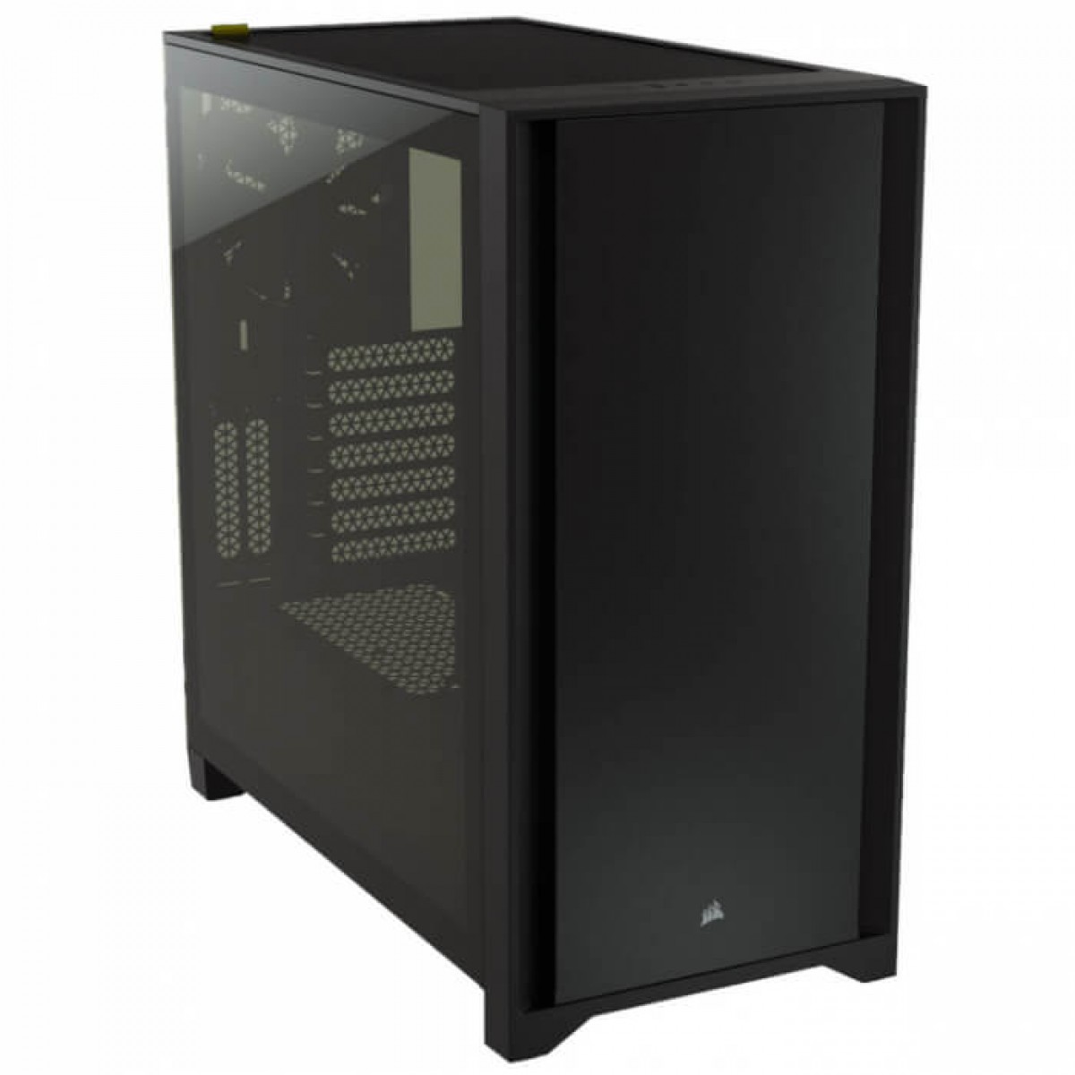Gabinete Gamer Corsair 4000D, Mid Tower, Vidro Temperado, ATX, Black, Sem Fonte, Com 2 fans, CC-9011198-WW