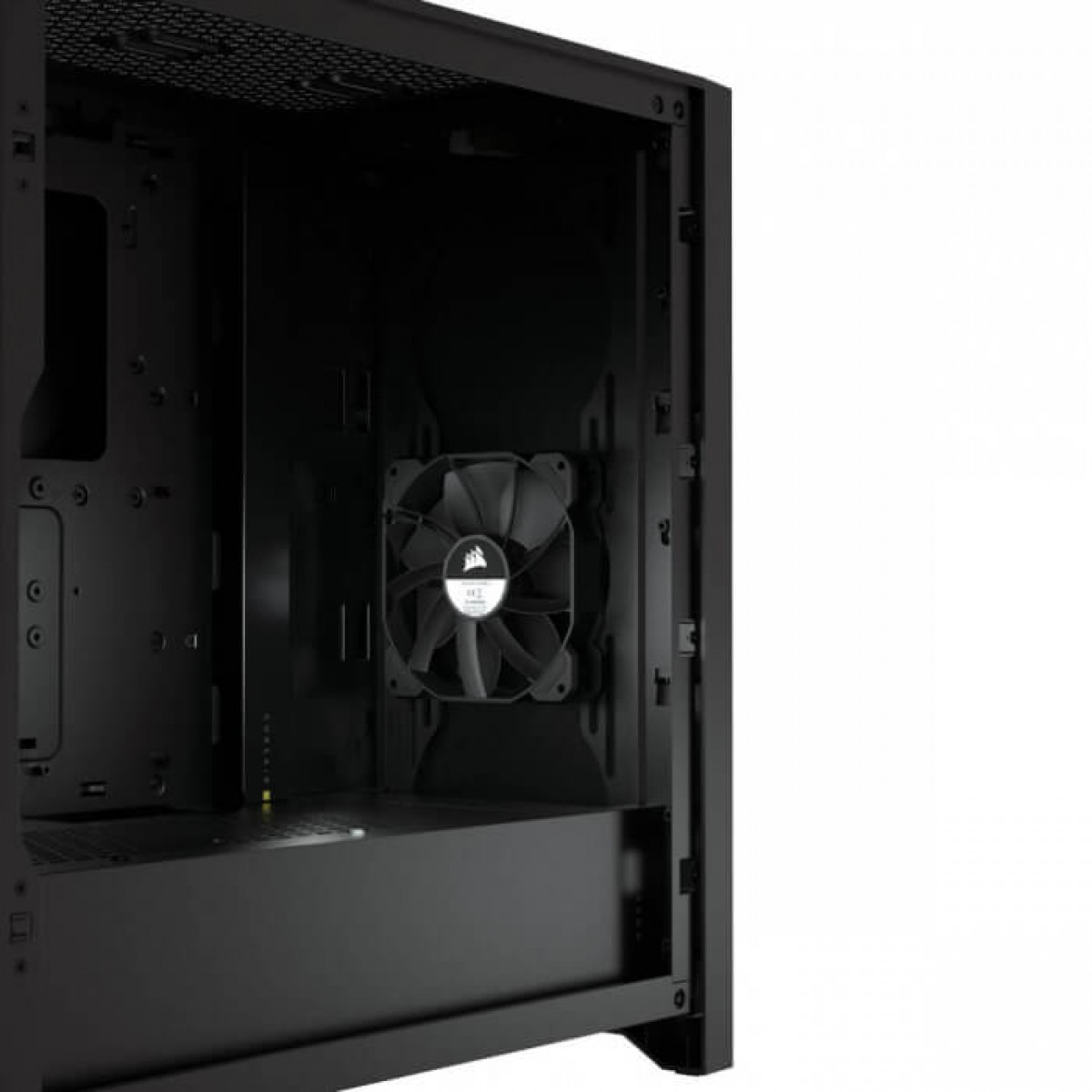 Gabinete Gamer Corsair 4000D, Mid Tower, Vidro Temperado, ATX, Black, Sem Fonte, Com 2 fans, CC-9011198-WW