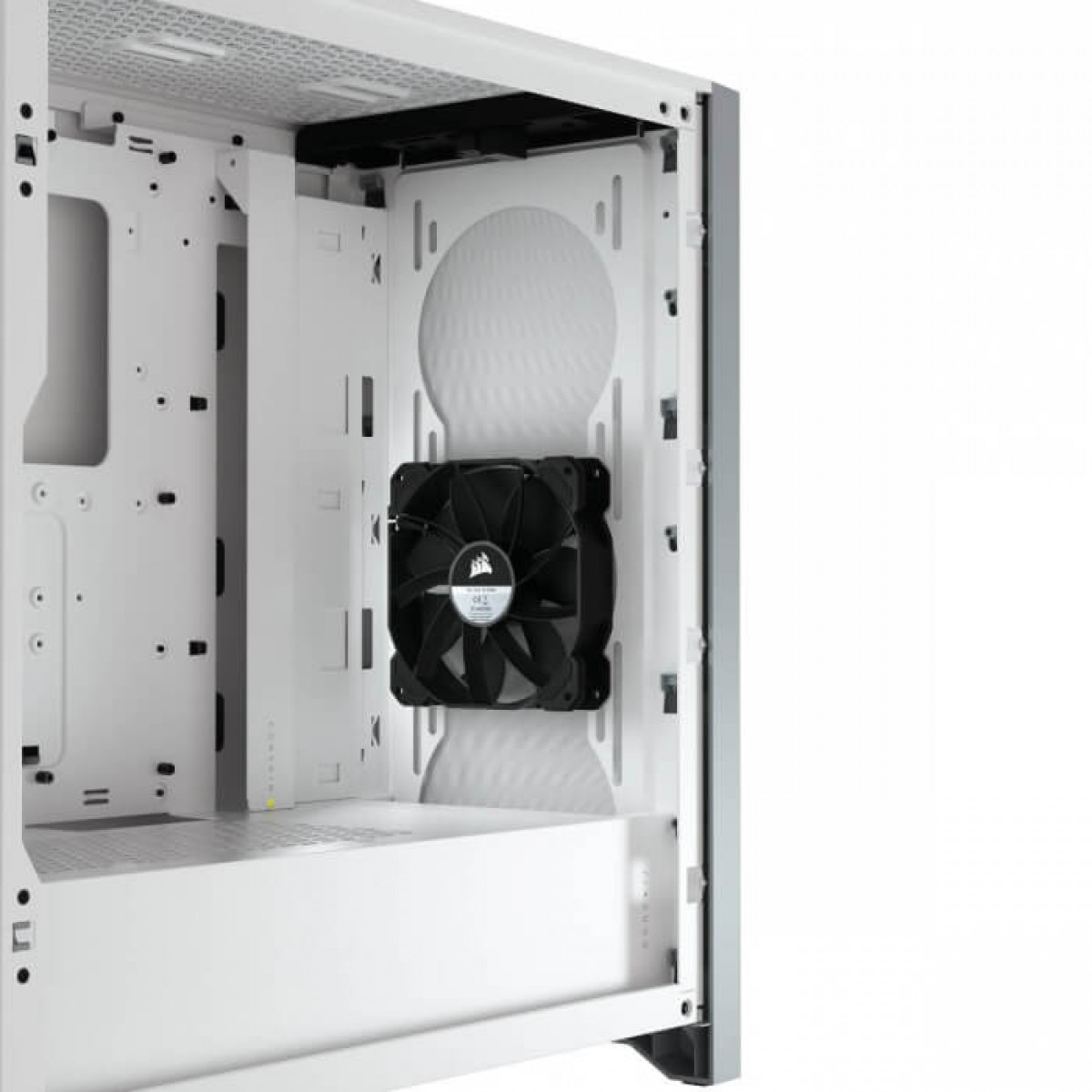 Gabinete Gamer Corsair 4000D, Mid Tower, Vidro Temperado, ATX, White, Sem Fonte, Com 2 fans, CC-9011199-WW