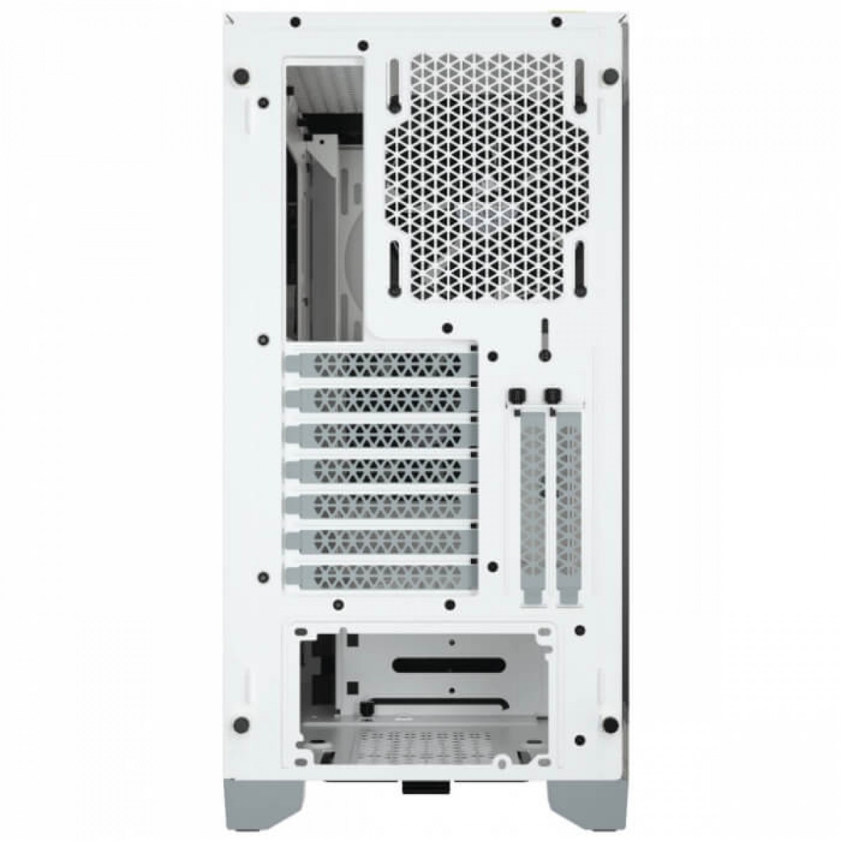 Gabinete Gamer Corsair 4000D, Mid Tower, Vidro Temperado, ATX, White, Sem Fonte, Com 2 fans, CC-9011199-WW