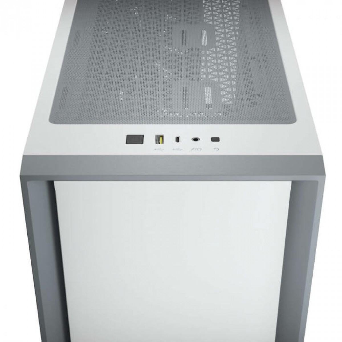 Gabinete Gamer Corsair 4000D, Mid Tower, Vidro Temperado, ATX, White, Sem Fonte, Com 2 fans, CC-9011199-WW
