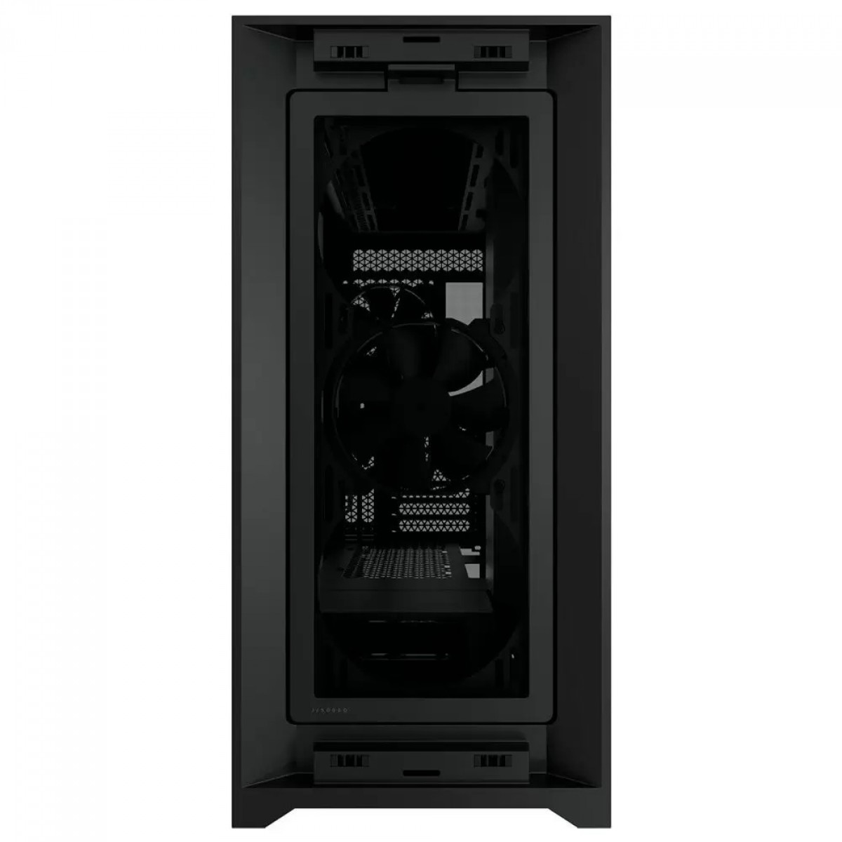 Gabinete Gamer Corsair 5000D Airflow, Mid Tower, Vidro Temperado, ATX, Black, Sem Fonte, Com 2 fans, CC-9011210-WW