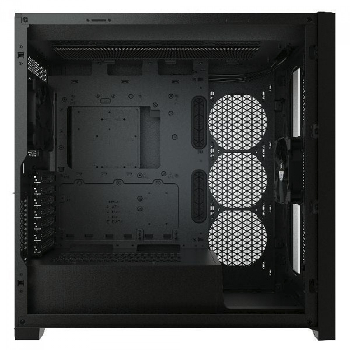 Gabinete Gamer Corsair 5000D Airflow, Mid Tower, Vidro Temperado, ATX, Black, Sem Fonte, Com 2 fans, CC-9011210-WW