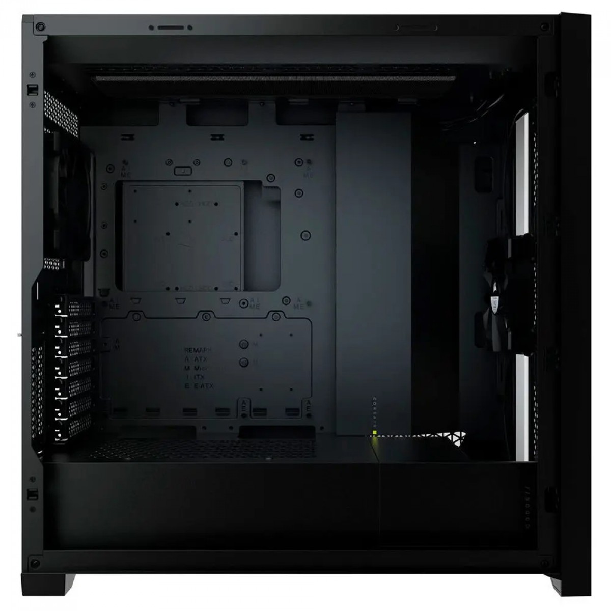 Gabinete Gamer Corsair 5000D Airflow, Mid Tower, Vidro Temperado, ATX, Black, Sem Fonte, Com 2 fans, CC-9011210-WW