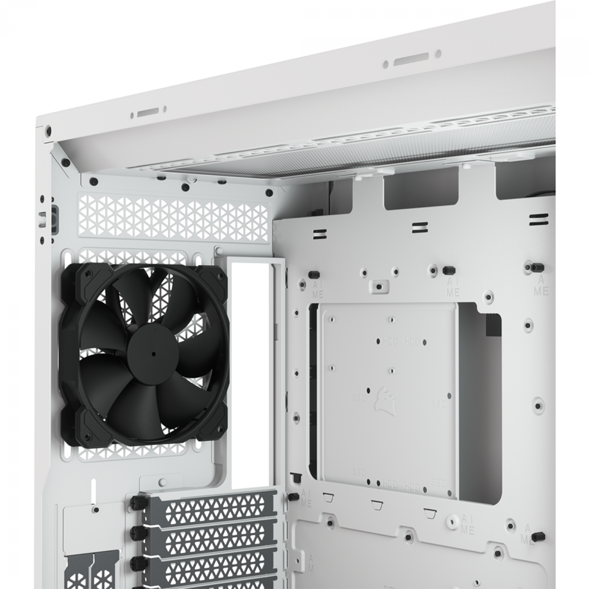 Gabinete Gamer Corsair 5000D AirFlow, Mid Tower, Vidro Temperado, ATX, White, Sem Fonte, Com 2 Fans, CC-9011211-WW