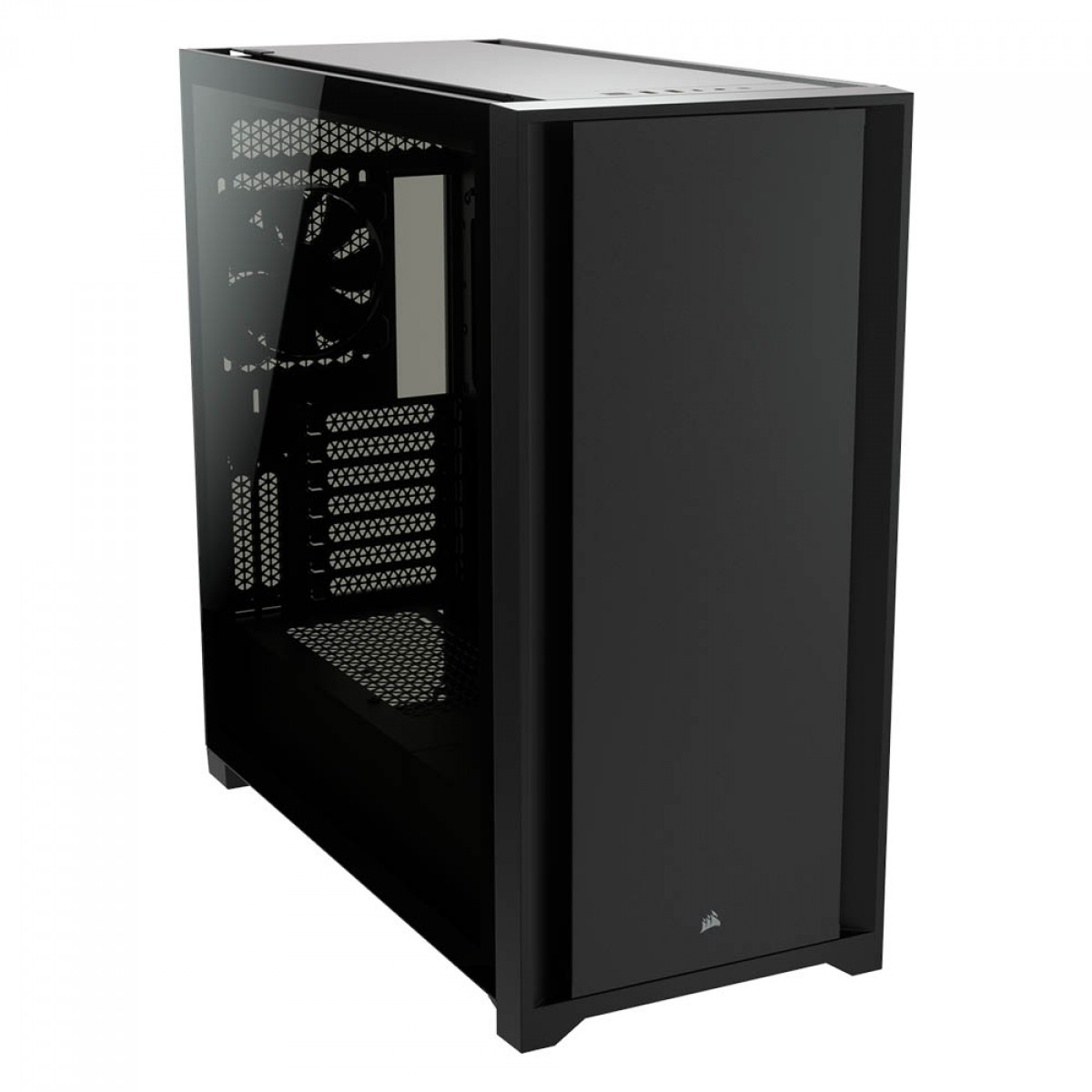 Gabinete Gamer Corsair 5000D, Mid Tower, Vidro Temperado, Black, ATX, Sem Fonte, Com 2 Fans, CC-9011208-WW