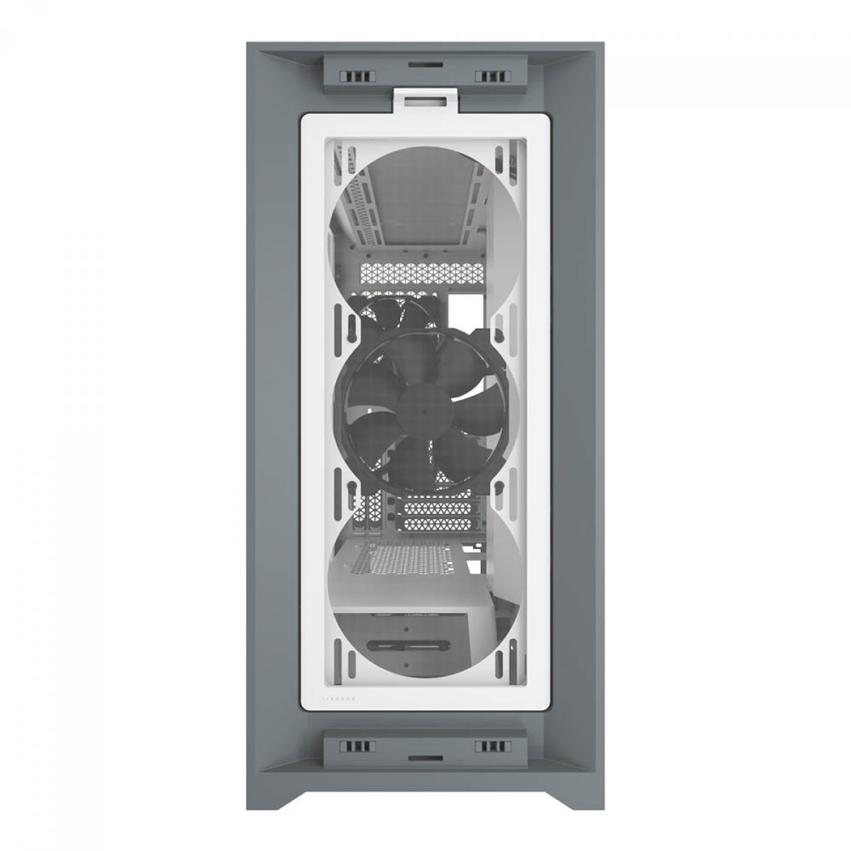 Gabinete Gamer Corsair 5000D, Mid Tower, Vidro Temperado, White, ATX, Sem Fonte, Com 2 Fans, CC-9011209-WW 