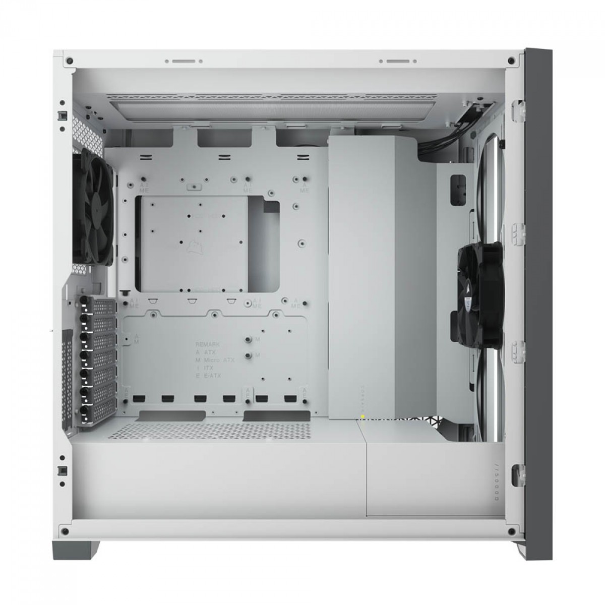 Gabinete Gamer Corsair 5000D, Mid Tower, Vidro Temperado, White, ATX, Sem Fonte, Com 2 Fans, CC-9011209-WW 