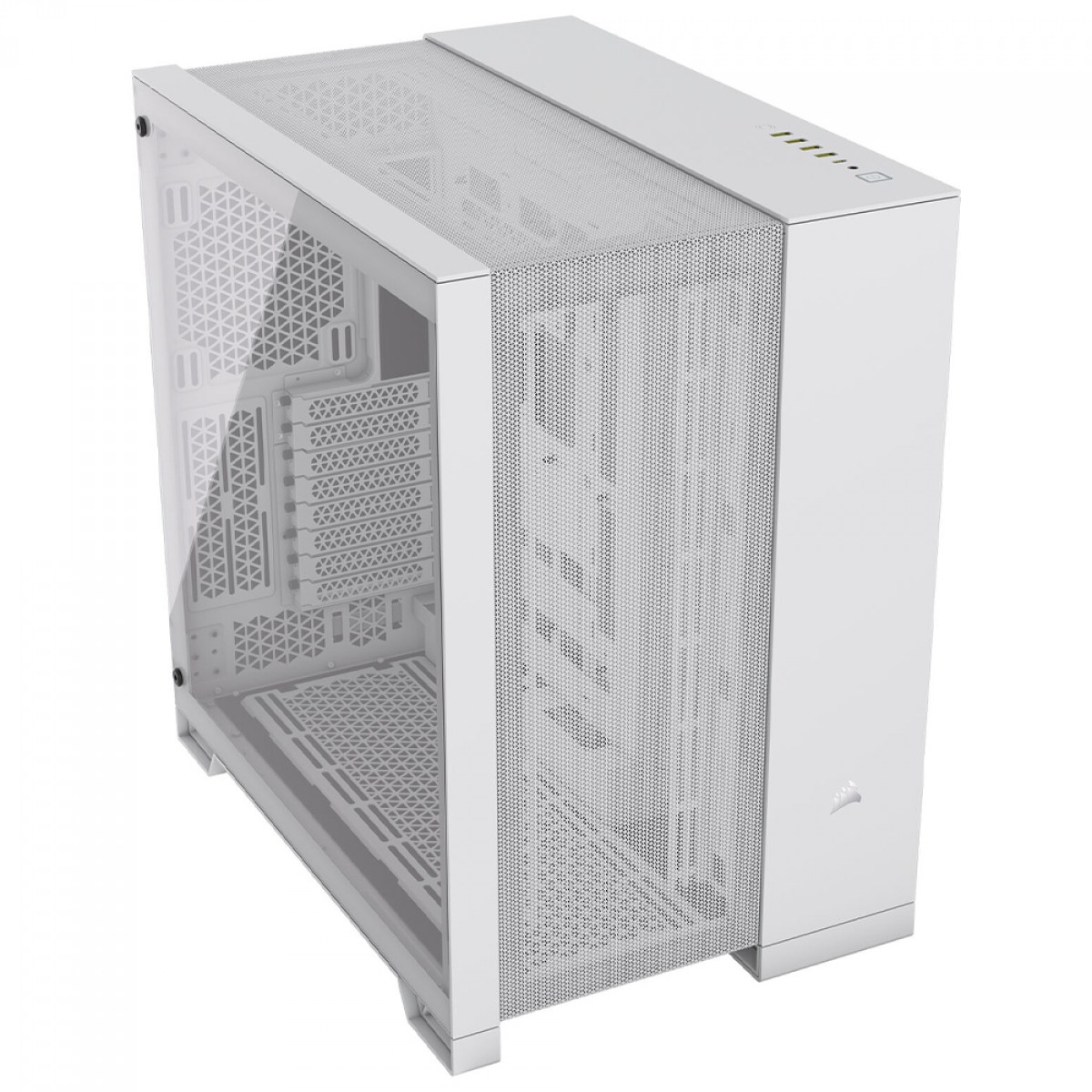 Gabinete Gamer Corsair 6500D AIRFLOW, Mid Tower, Mesh, Vidro Temperado, E-ATX, Sem Fan, White, CC-9011260-WW