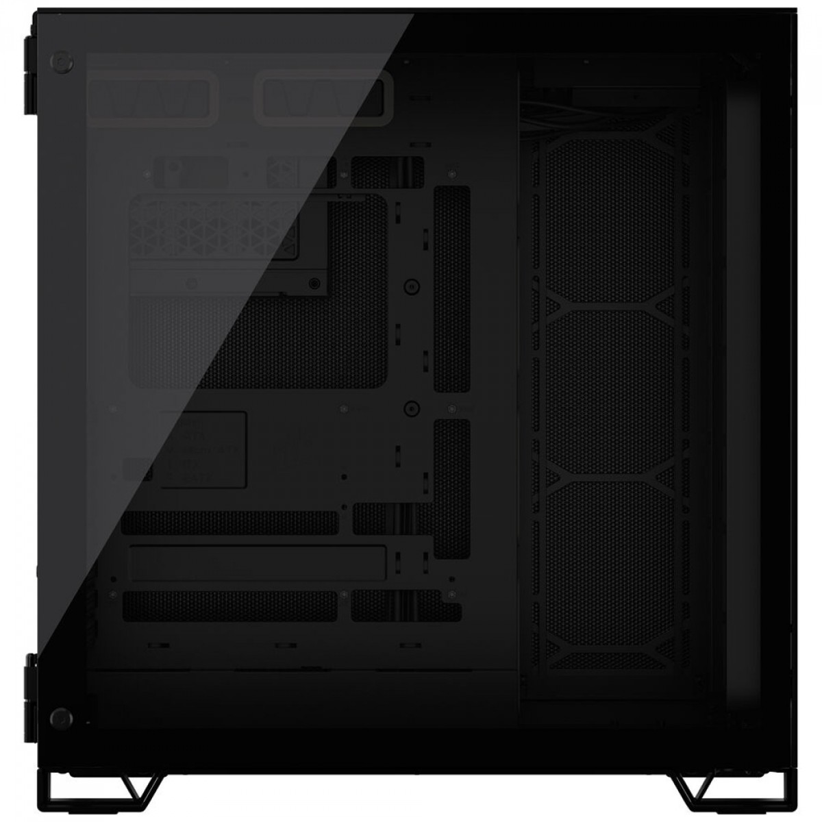 Gabinete Gamer Corsair 6500D AIRFLOW, Mid Tower, Mesh, Vidro Temperado, E-ATX, Sem Fan, Black, CC-9011259-WW
