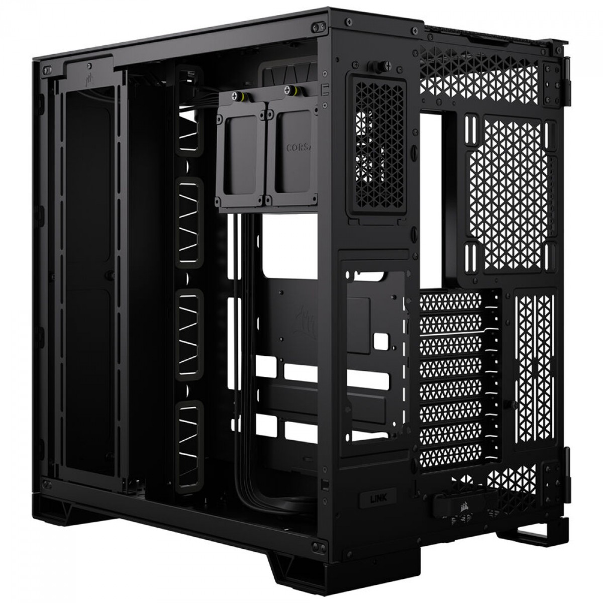 Gabinete Gamer Corsair 6500X, Mid Tower, Vidro Temperado, E-ATX, Sem Fan, Black, CC-9011257-WW