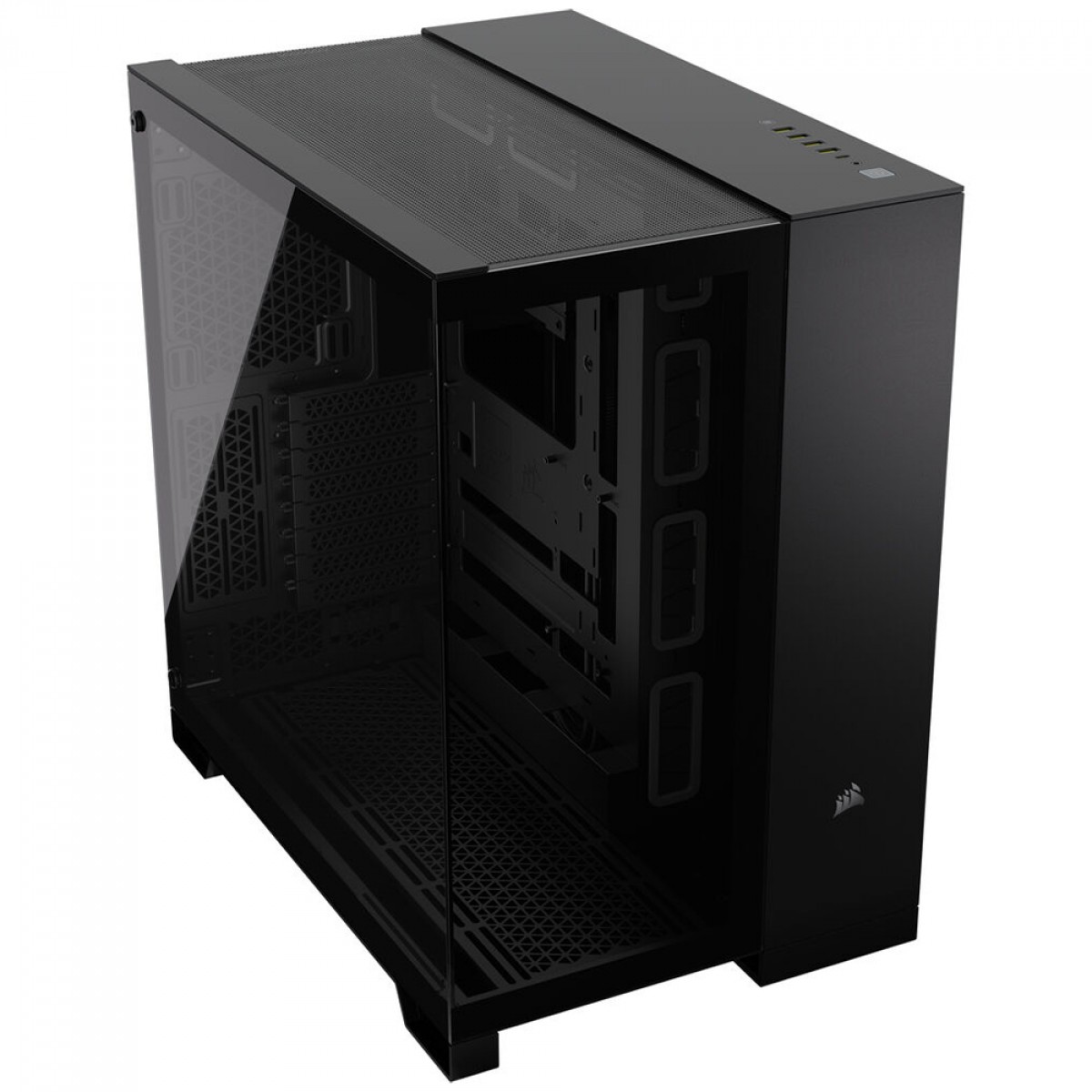 Gabinete Gamer Corsair 6500X, Mid Tower, Vidro Temperado, E-ATX, Sem Fan, Black, CC-9011257-WW