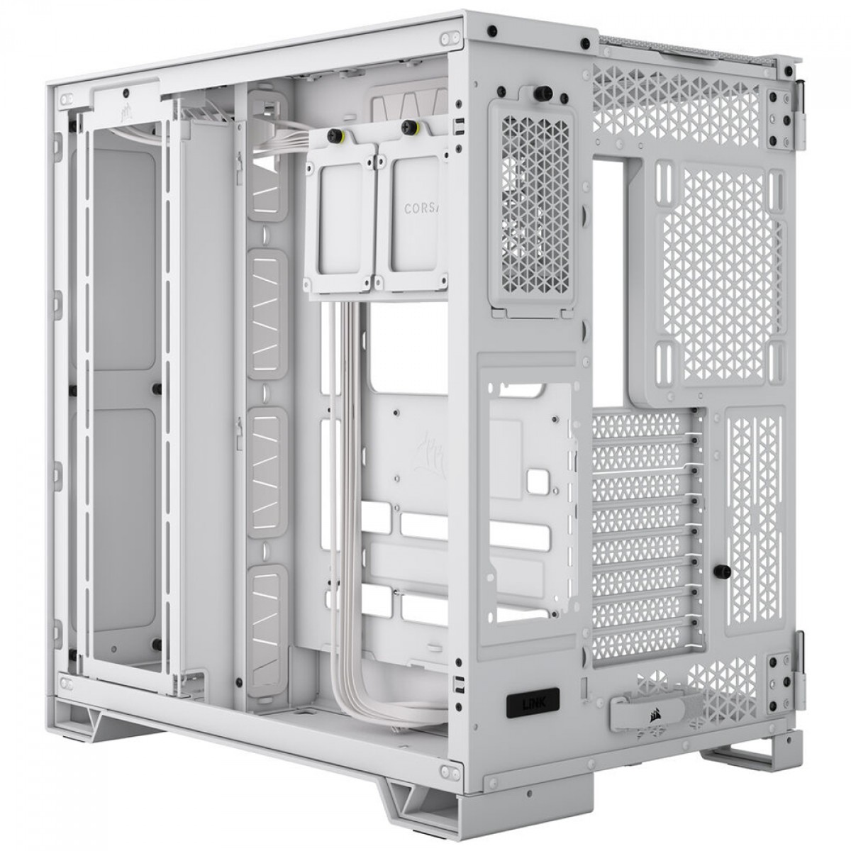  Gabinete Gamer Corsair 6500X, Mid Tower, Vidro Temperado, E-ATX, Sem Fan, White, CC-9011258-WW