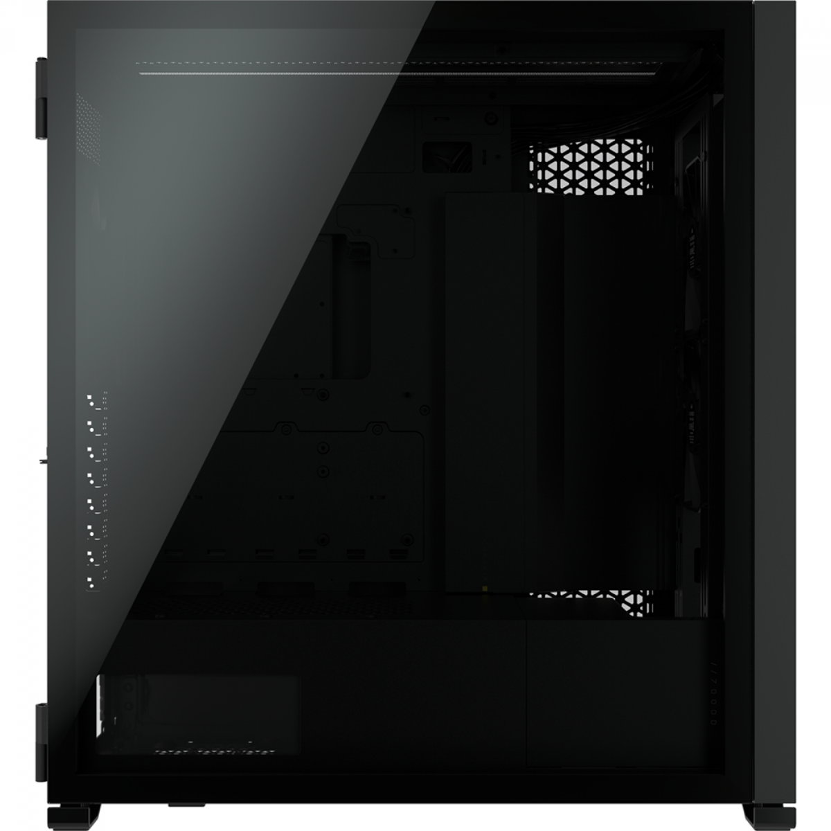 Gabinete Gamer Corsair 7000D AirFlow, Full Tower, Vidro Temperado, Black, ATX, Sem Fonte, Com 3 Fans, CC-9011218-WW