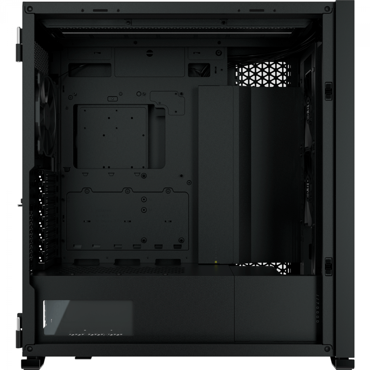 Gabinete Gamer Corsair 7000D AirFlow, Full Tower, Vidro Temperado, Black, ATX, Sem Fonte, Com 3 Fans, CC-9011218-WW