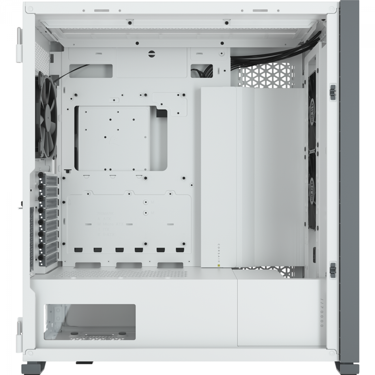 Gabinete Gamer Corsair 7000D AirFlow, Full Tower, Vidro Temperado, White, ATX, Sem Fonte, Com 3 Fans, CC-9011219-WW